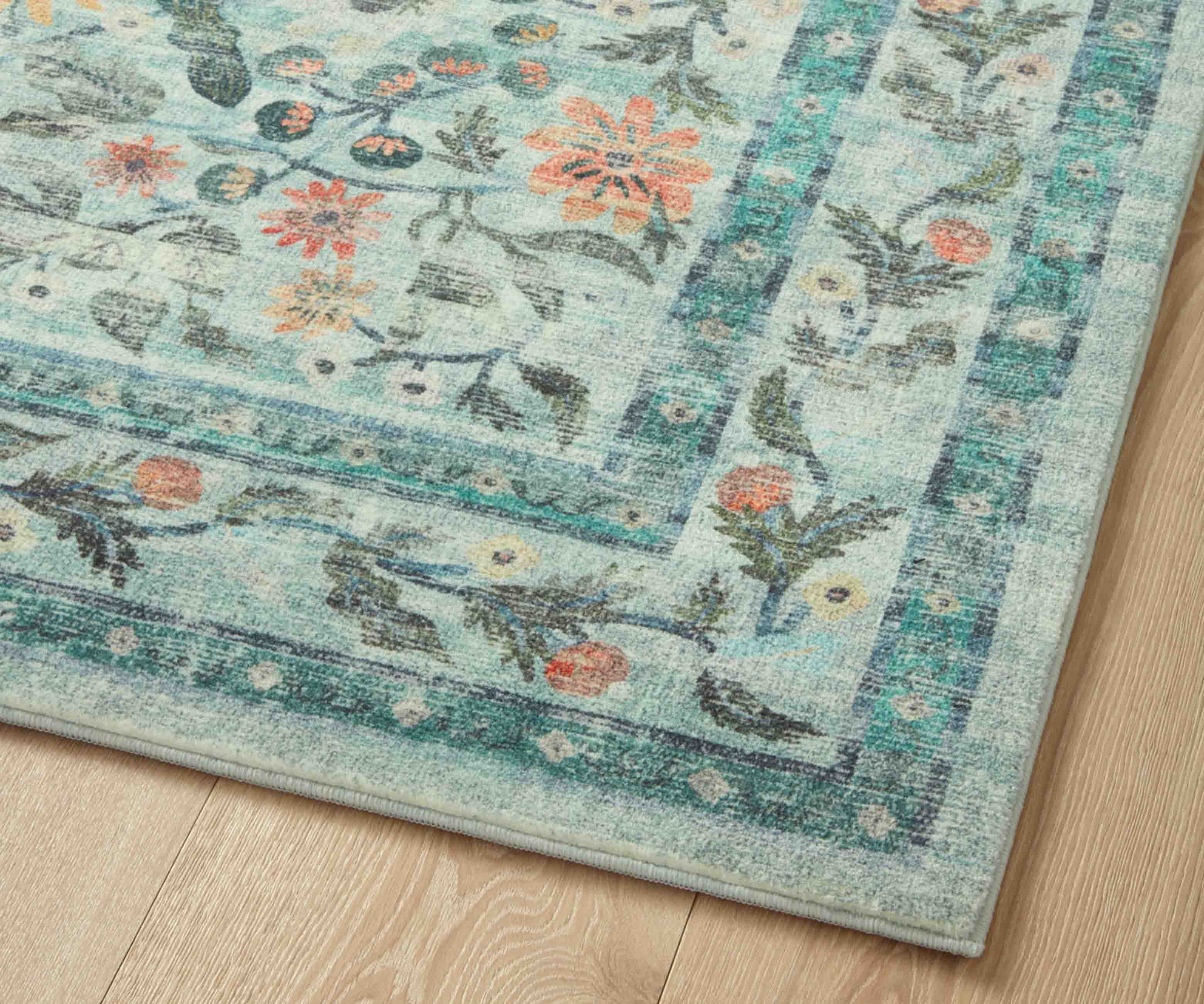 Courtyard Eve Printed Rug - Sage - Image 5