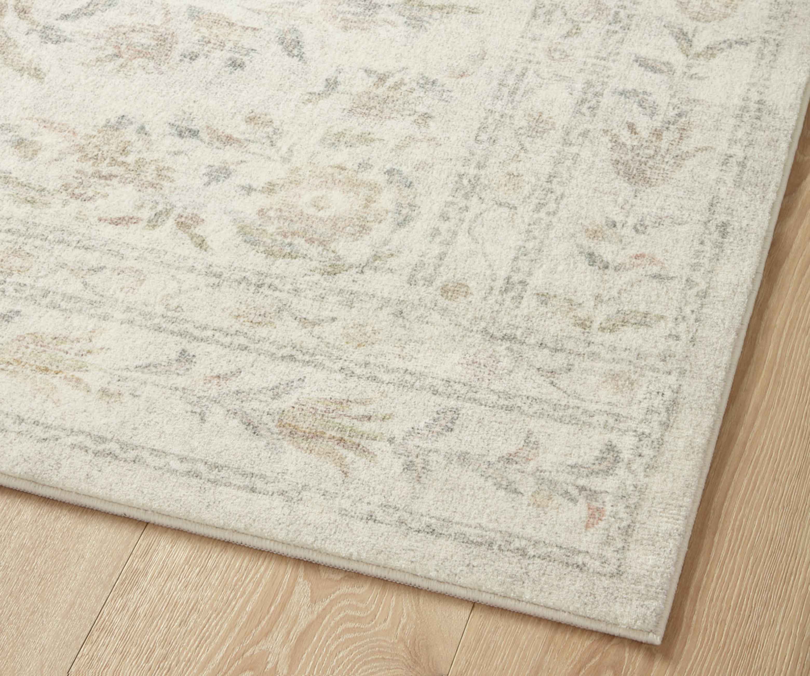 Courtyard Lily Printed Rug - Yellow Multi - Image 5