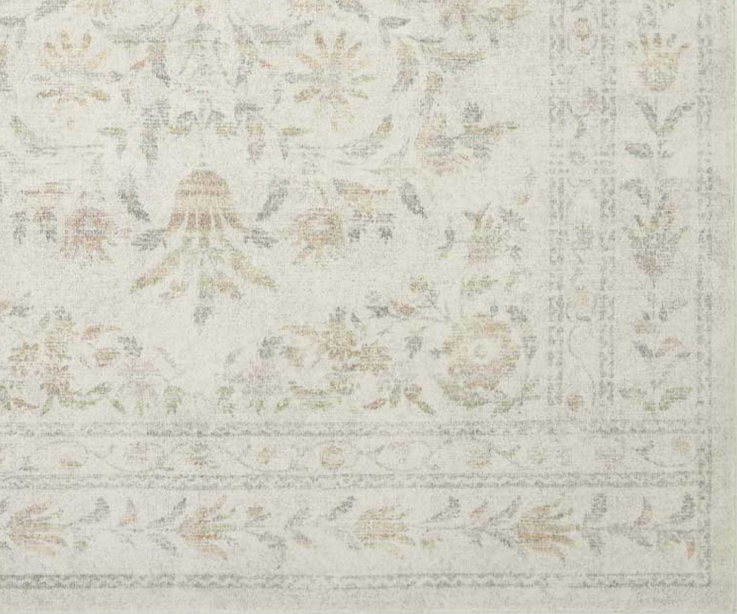 Courtyard Lily Printed Rug - Yellow Multi - Image 6