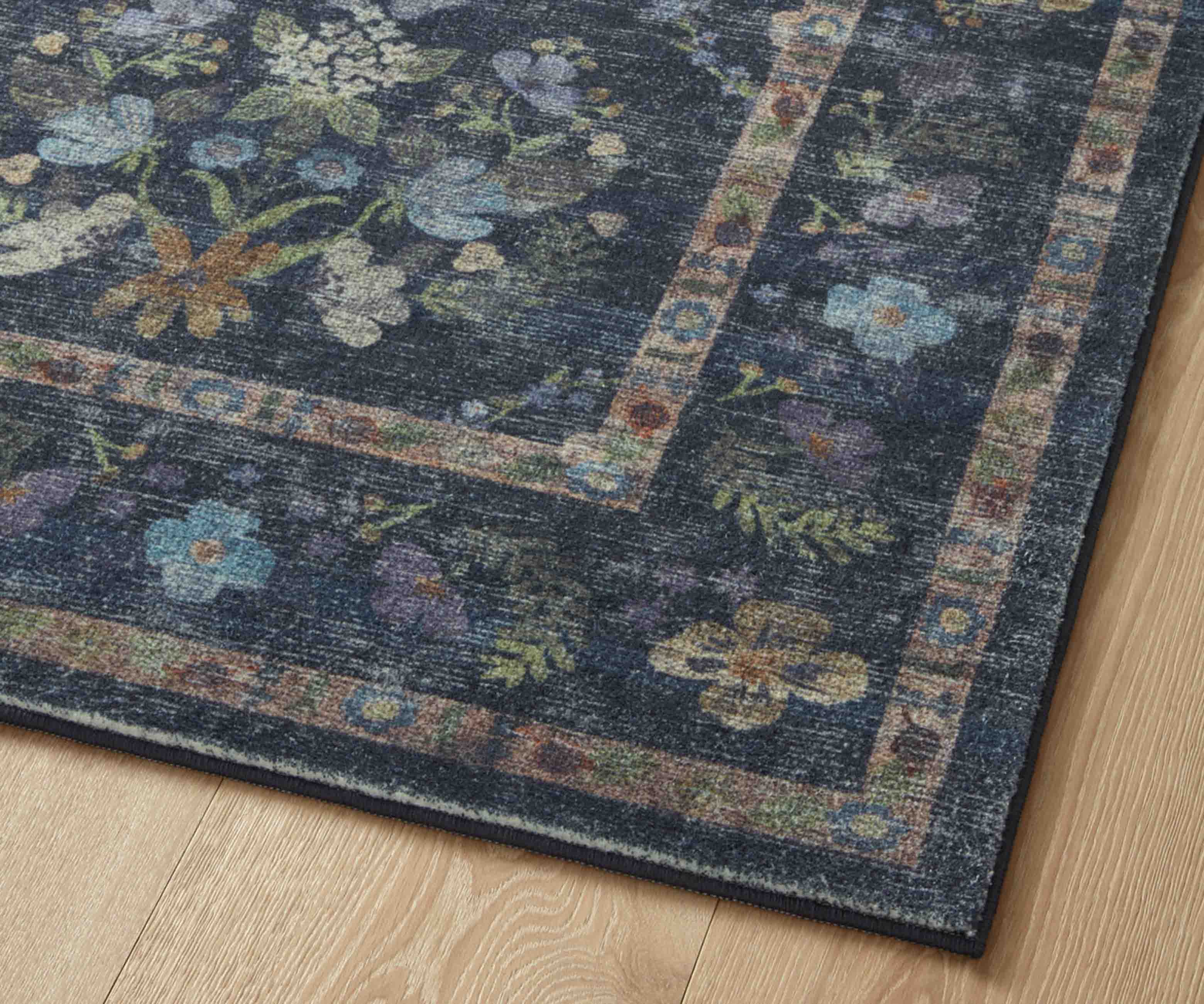 Courtyard Seville Printed Rug - Navy - Image 5