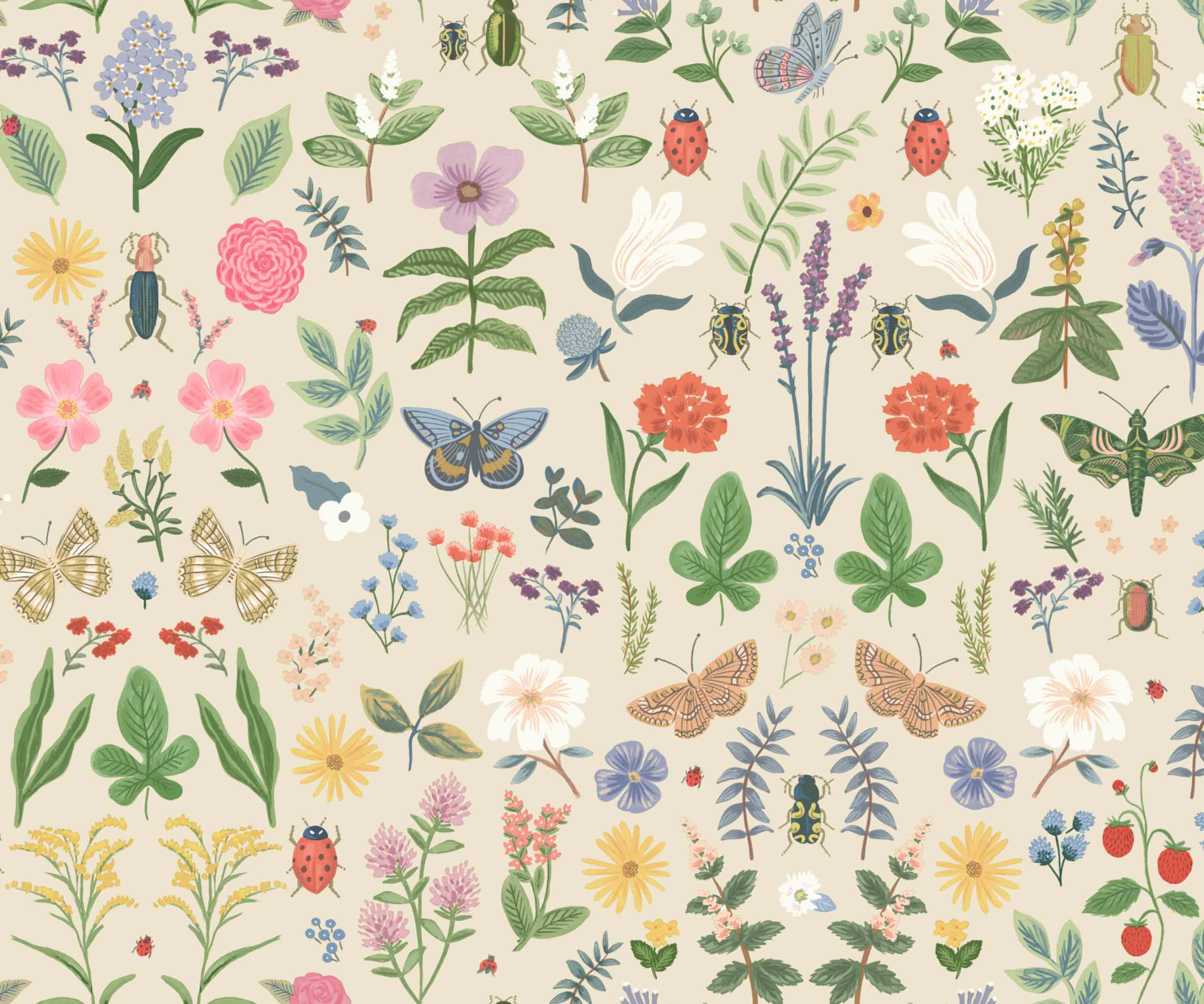 Curio Peel & Stick Wallpaper - Cream - Image 3
