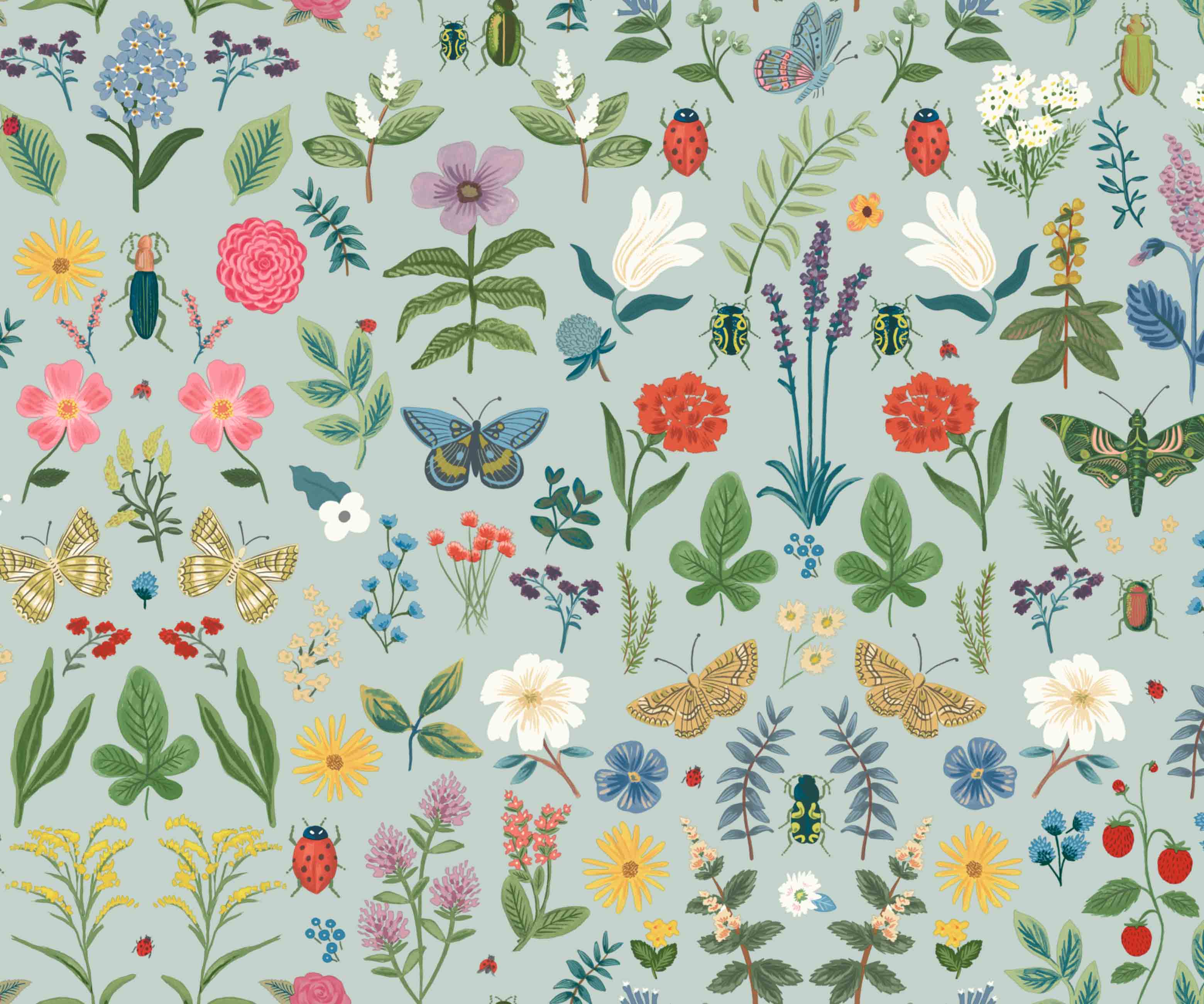 Curio Peel & Stick Wallpaper - Mint - Image 3