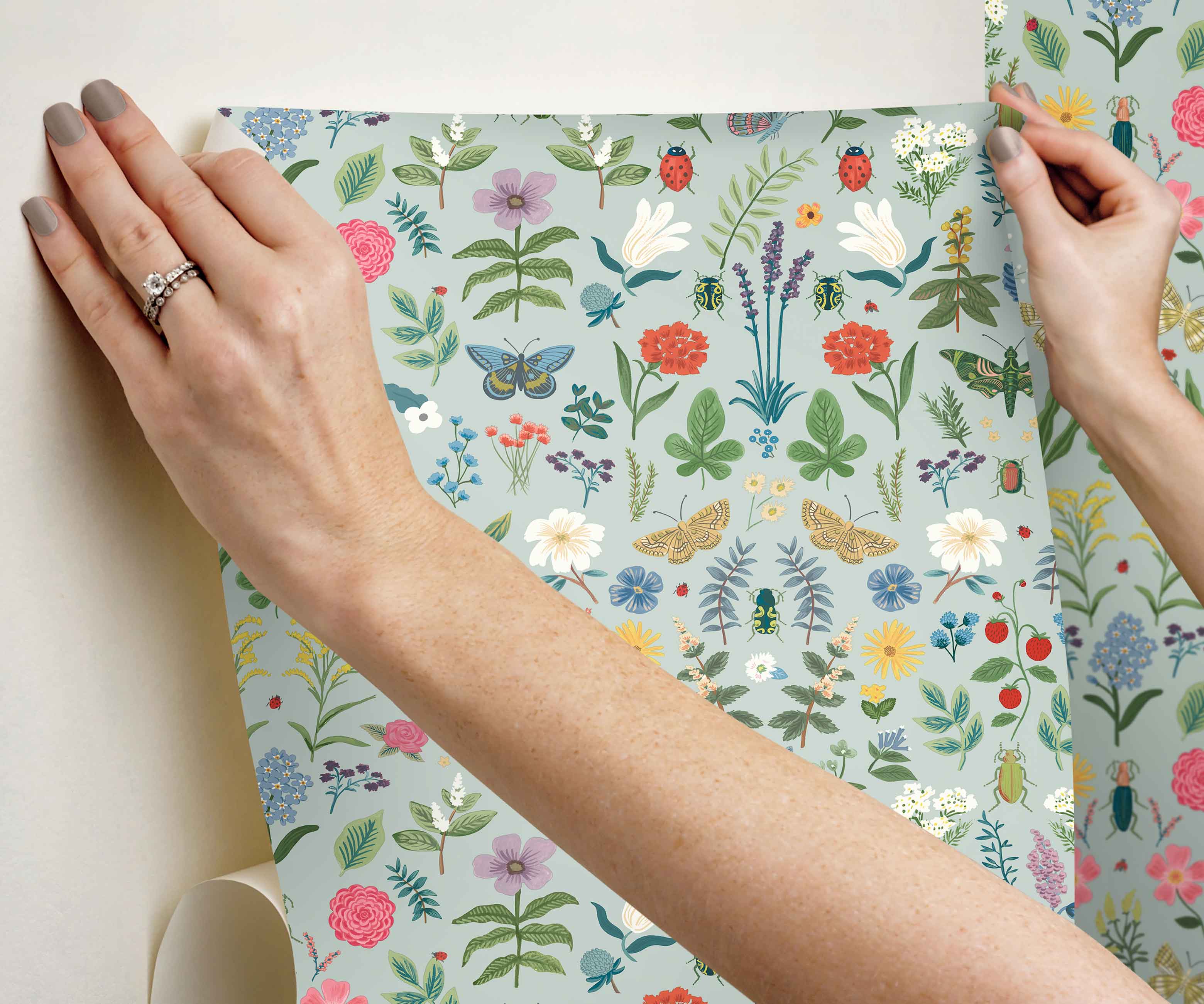 Curio Peel & Stick Wallpaper - Mint - Image 4