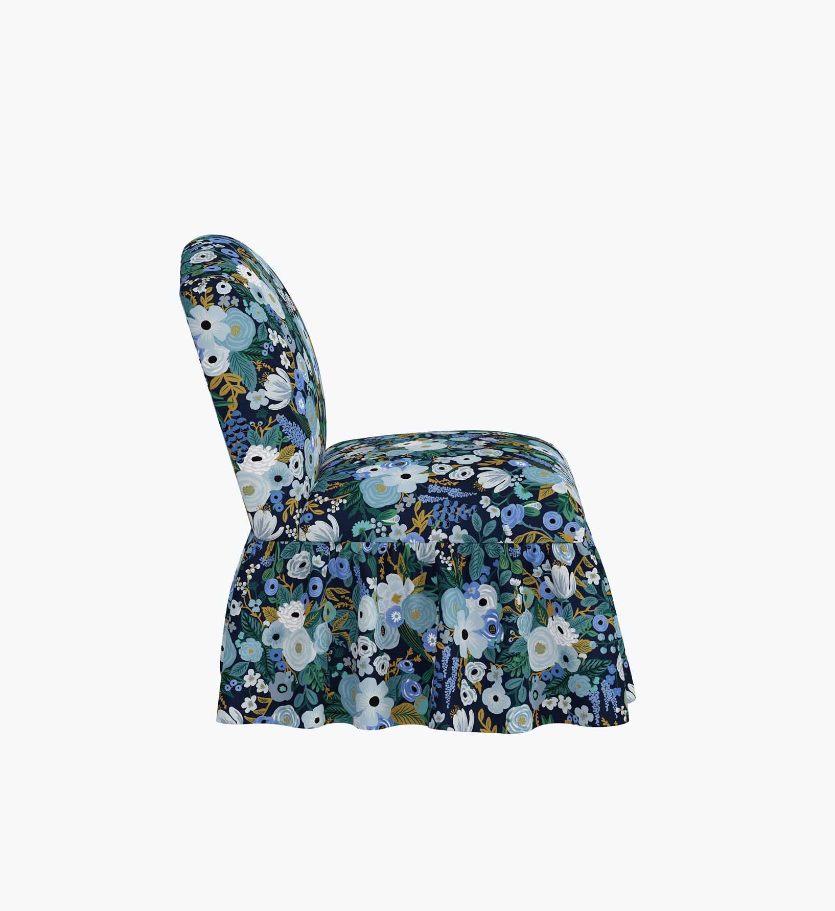 Edie Slipper Chair - Garden Party Blue - Image 3