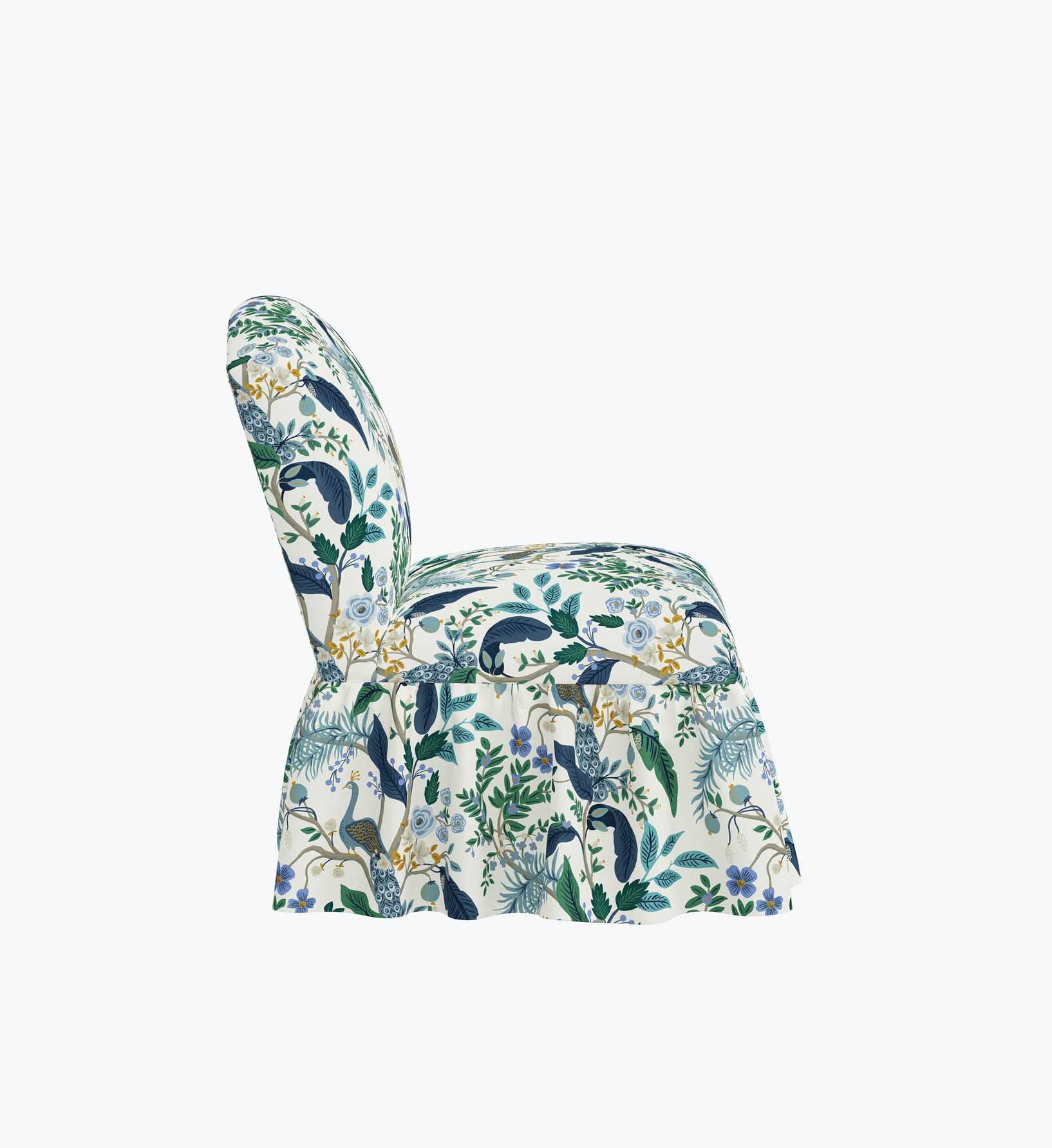 Edie Slipper Chair - Peacock - Image 3