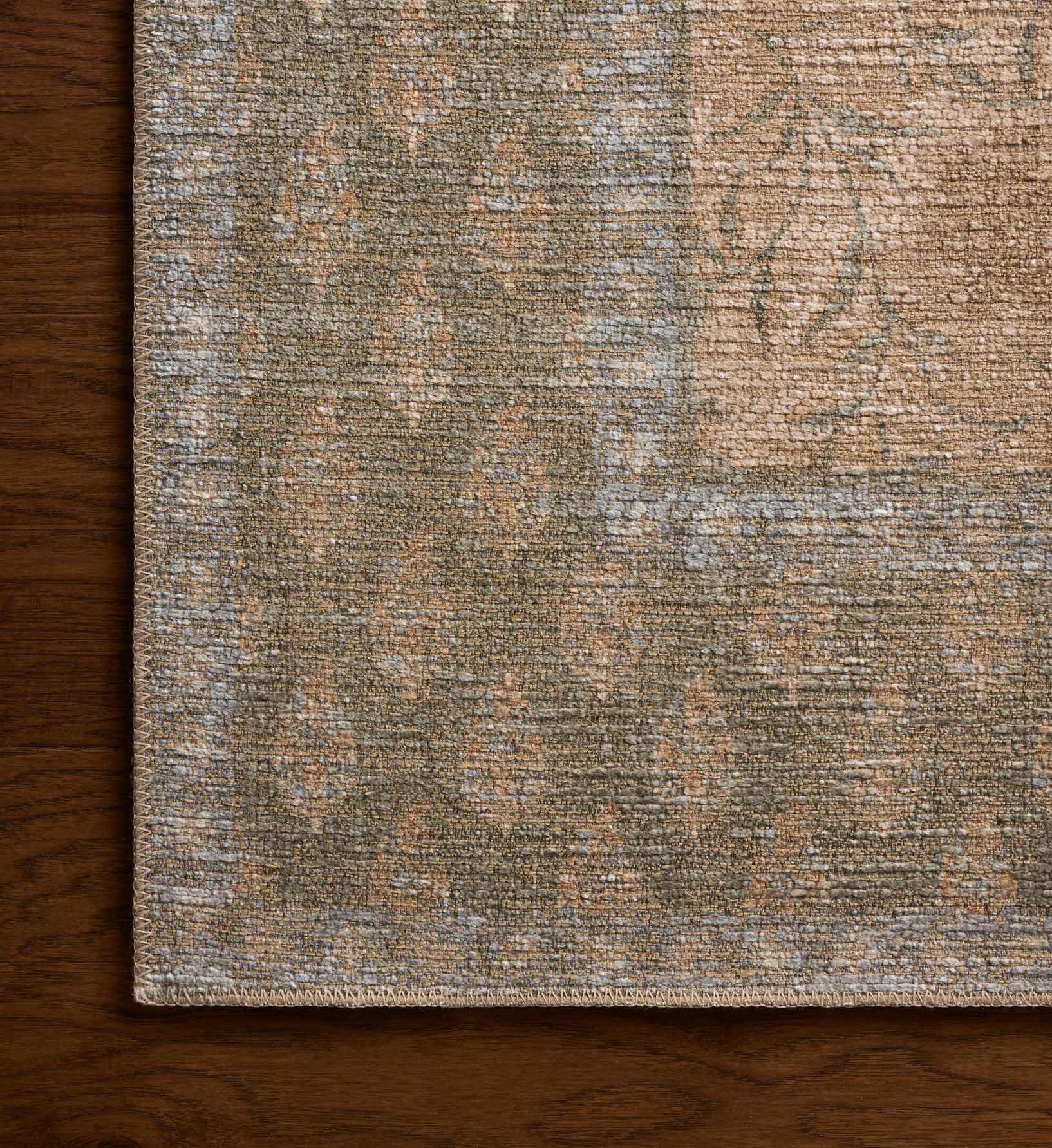 Edinburgh Aster Power Loomed Rug - Sand & Green - Image 4