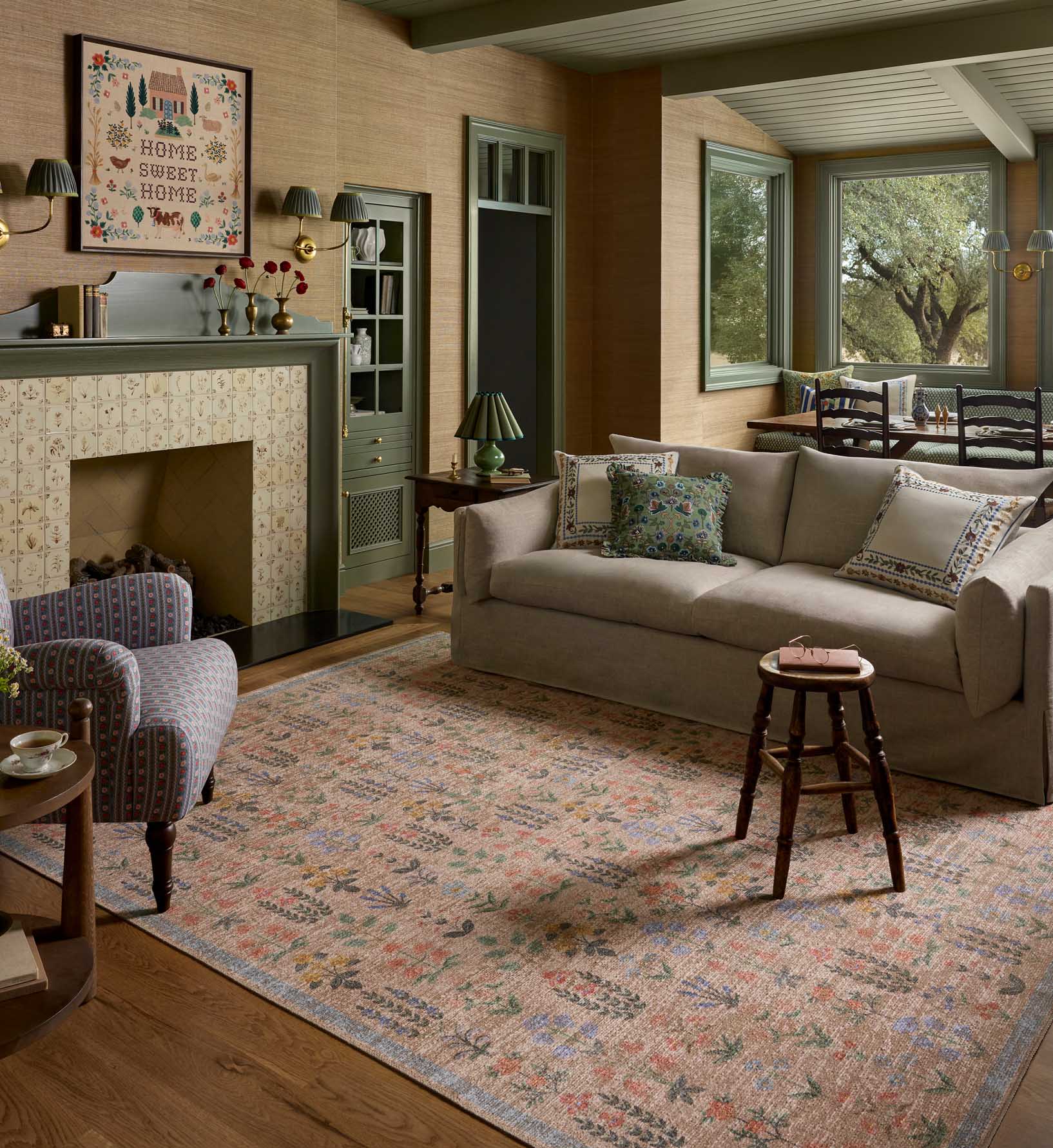 Edinburgh Campbell Power Loomed Rug - Cream - Image 2