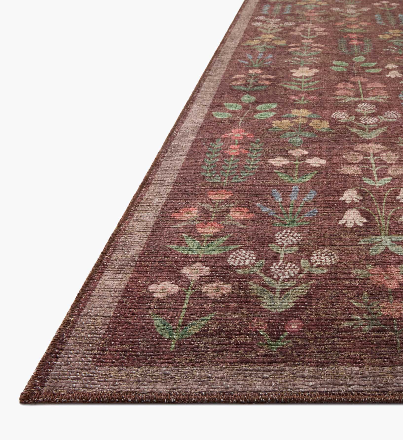 Edinburgh Campbell Power Loomed Rug - Merlot - Image 5