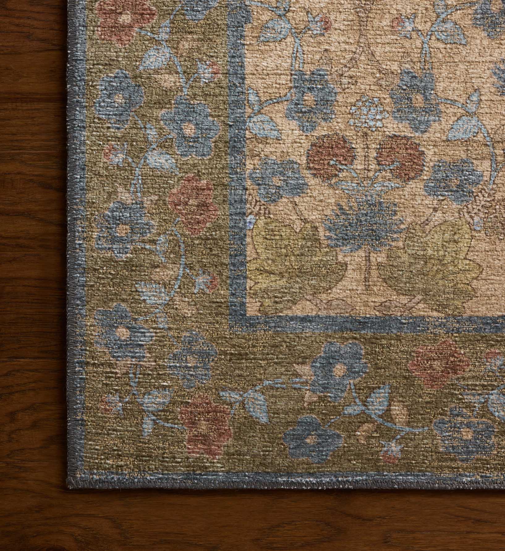 Edinburgh Maple Power Loomed Rug - Tan & Olive - Image 4