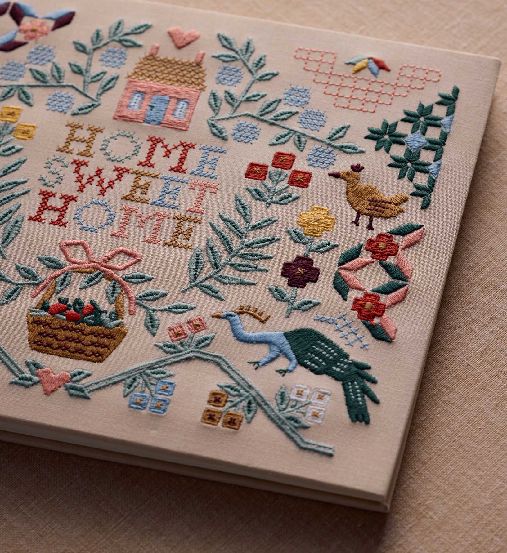 Embroidered Guest Book - Home Sweet Home - Image 2