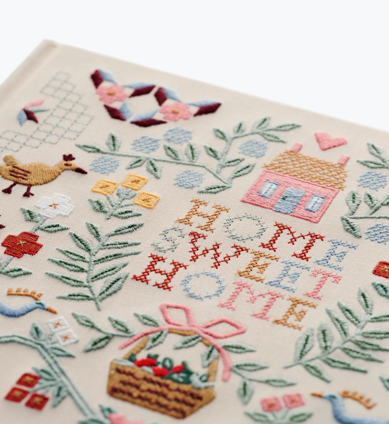 Embroidered Guest Book - Home Sweet Home - Image 4