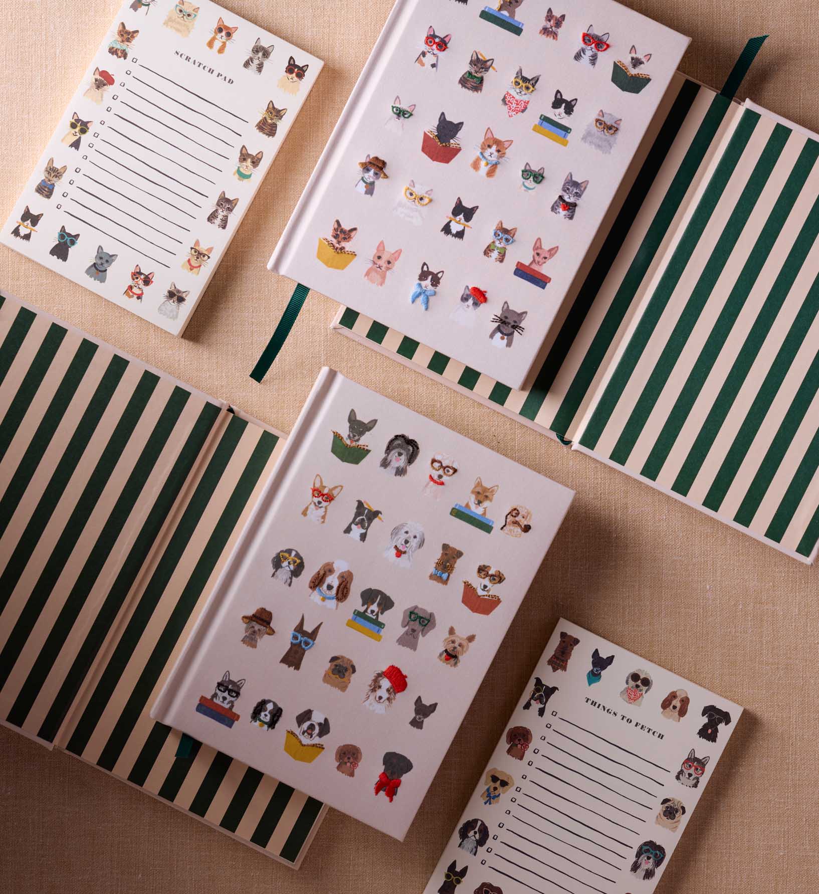 Embroidered Journal - Studious Dogs - Image 3