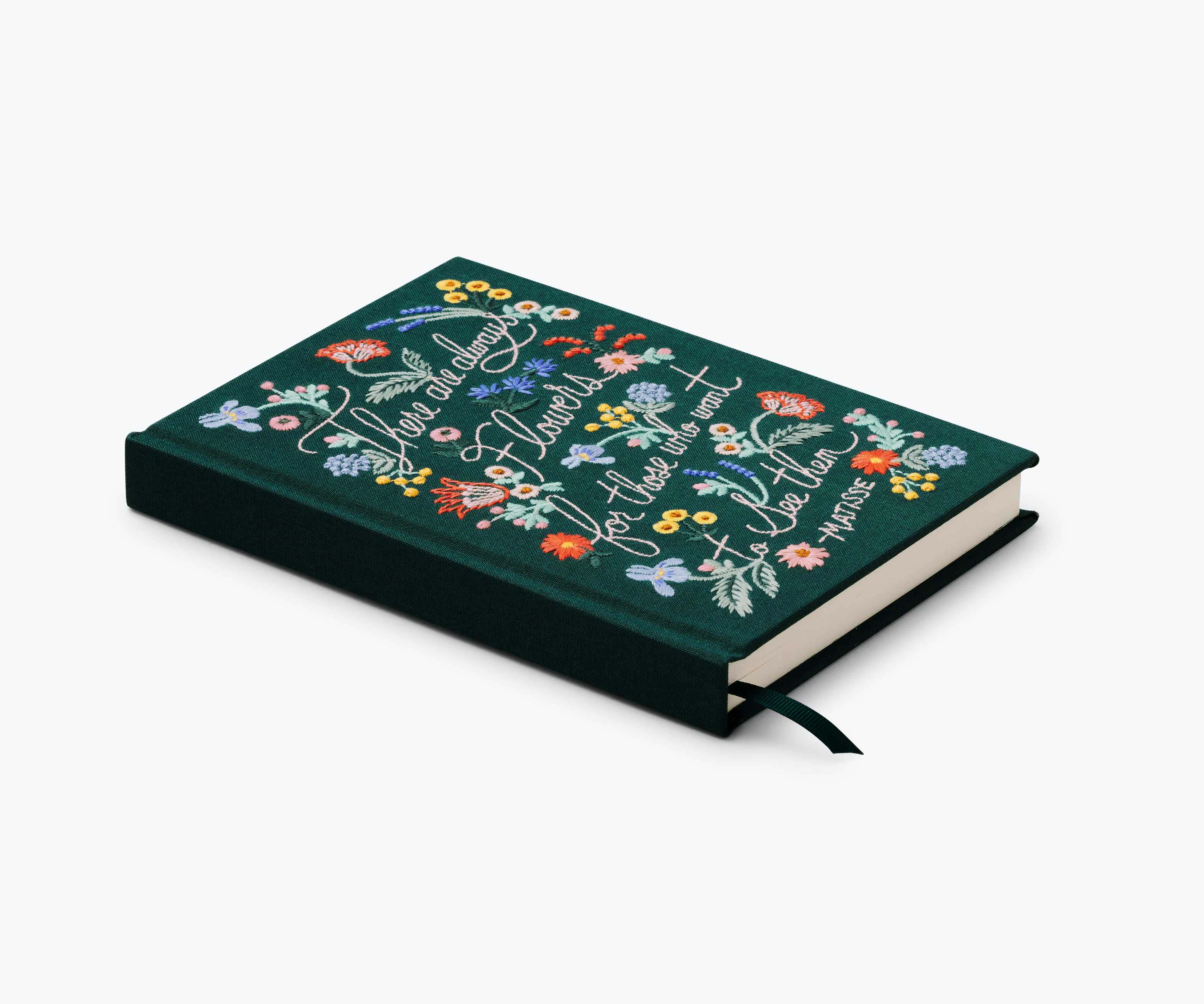 Embroidered Journal - There Are Always Flowers - Image 4