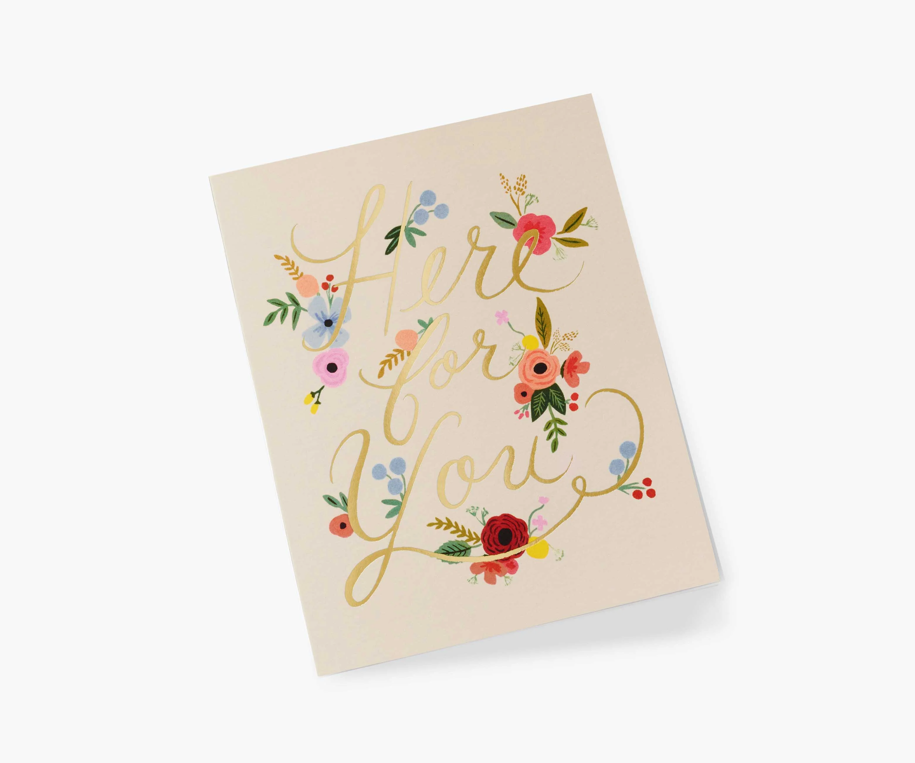 Floral Here for You Sympathy Card - Single Card - Image 2