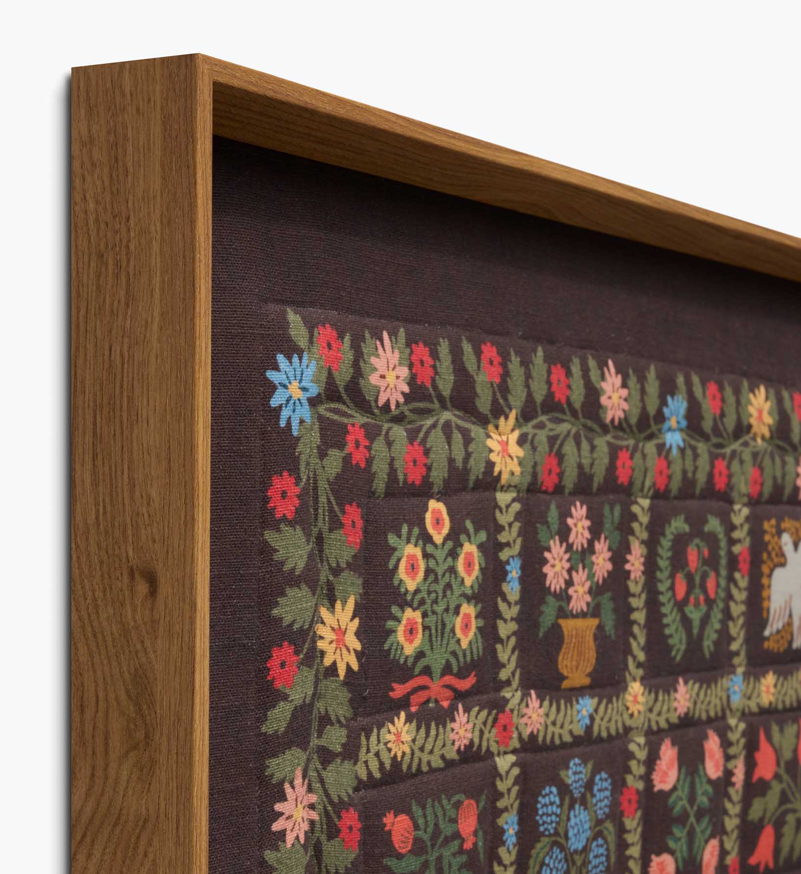 Framed Wall Art - Helena Quilt Brown - Image 3