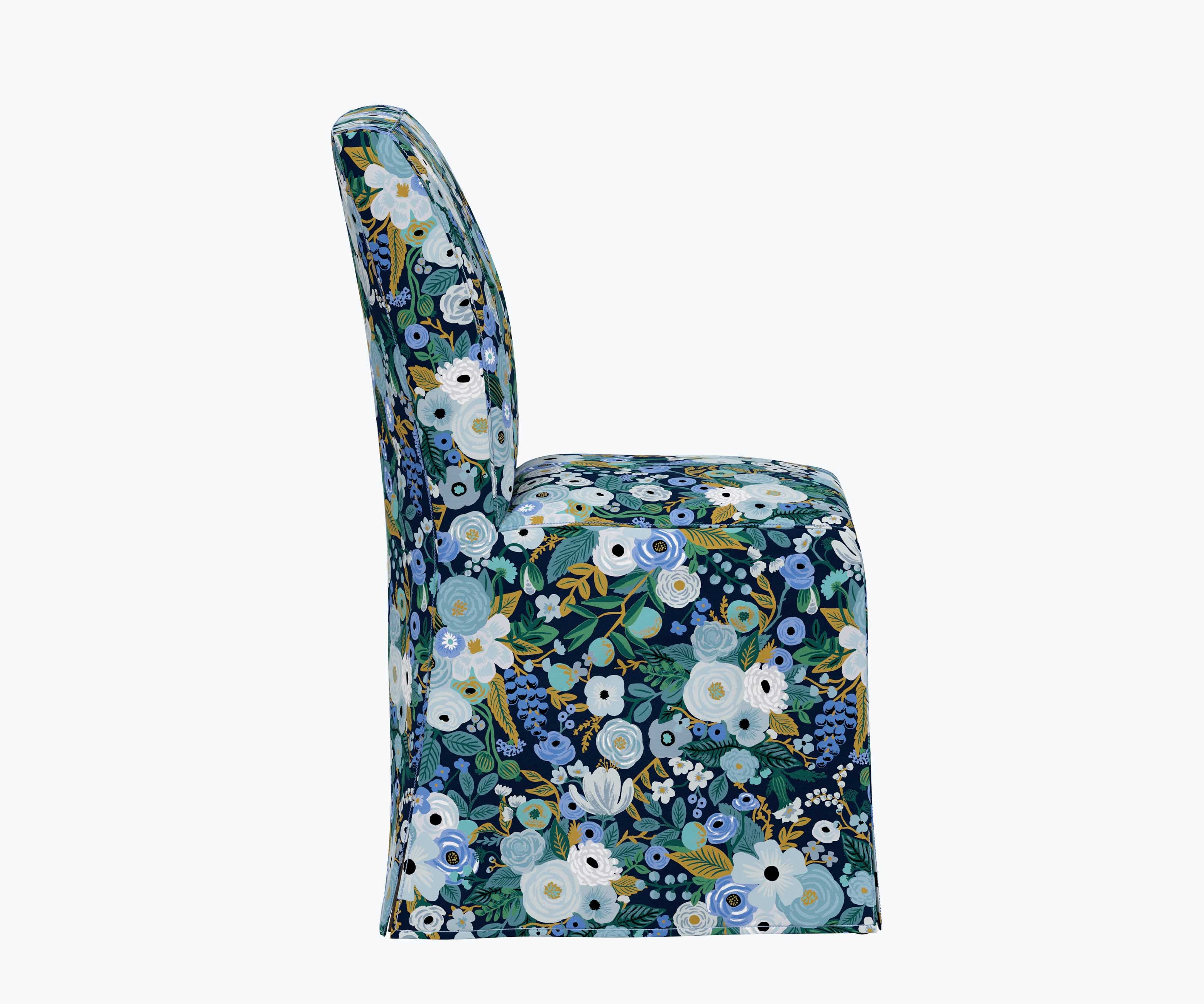 Frances Slipcover Dining Chair - Garden Party Blue - Image 3