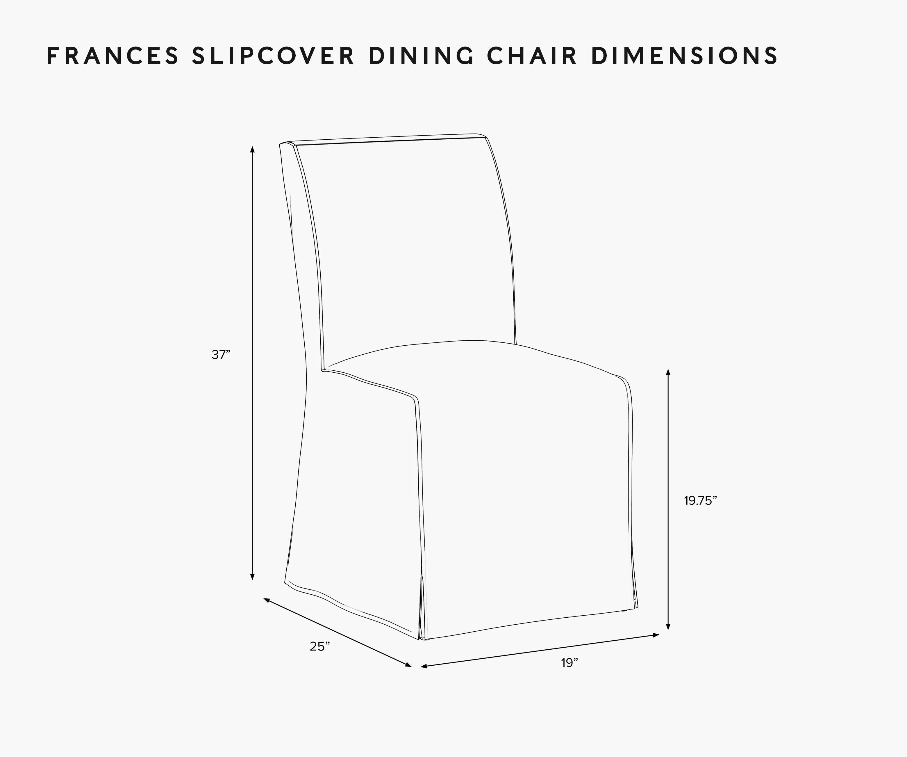 Frances Slipcover Dining Chair - Hawthorne - Image 6