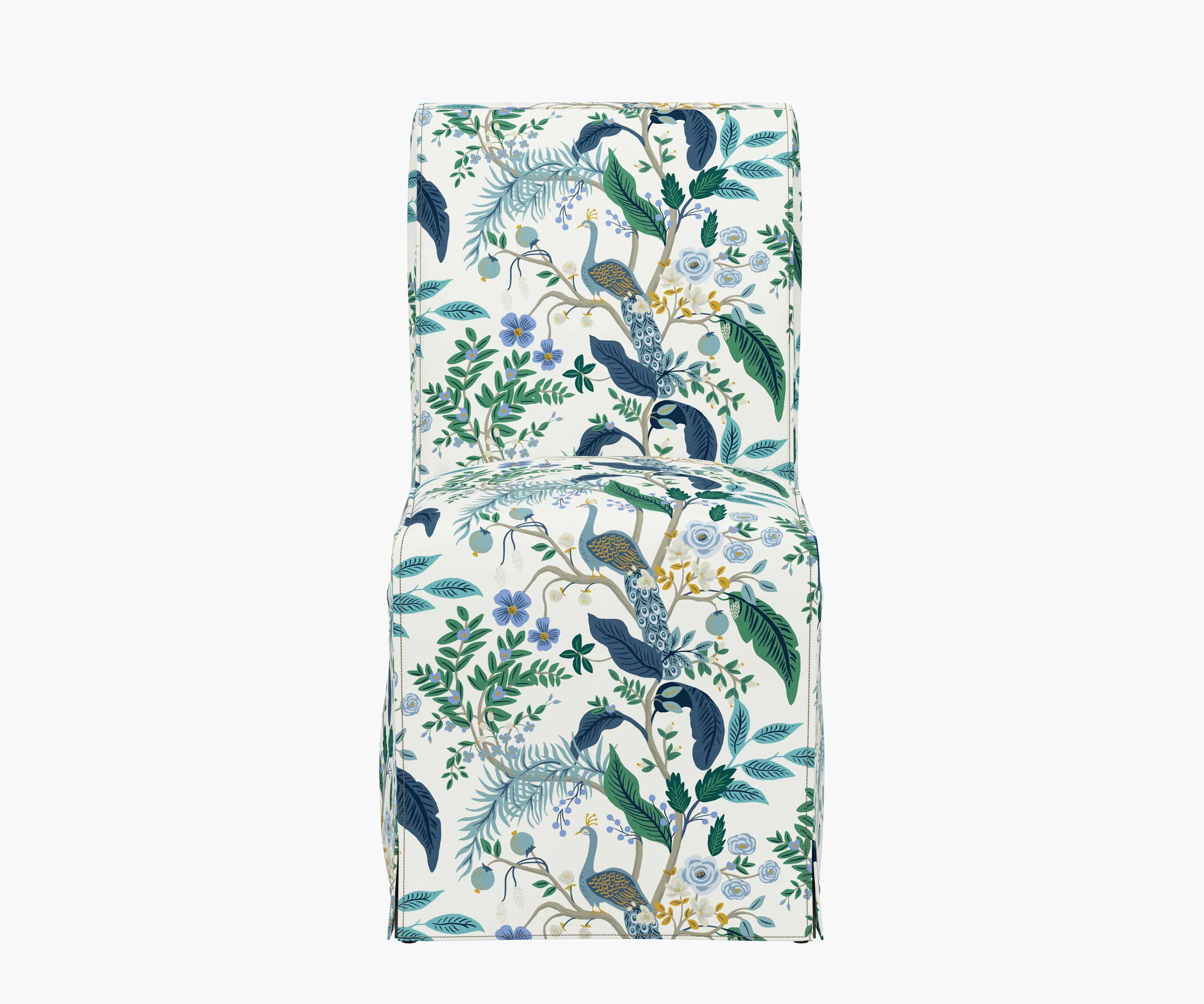 Frances Slipcover Dining Chair - Peacock - Image 2