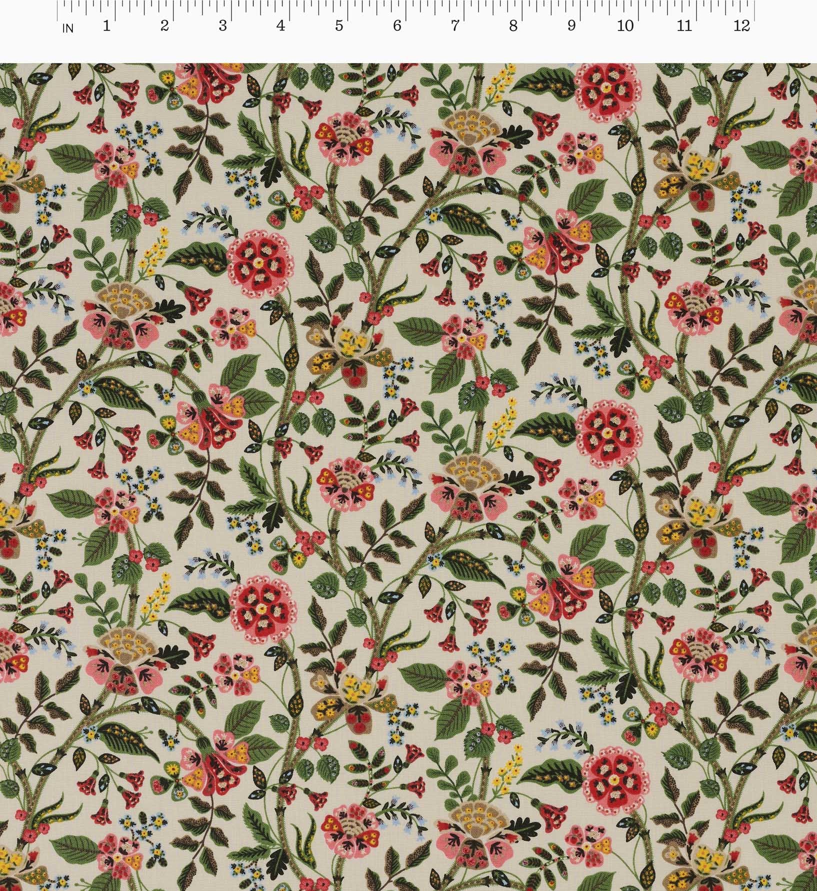 Gracie Cotton Fabric - Linen - Image 3