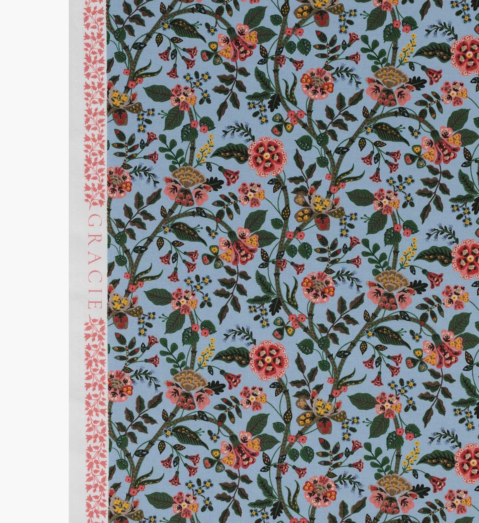 Gracie Cotton Fabric - Slate - Image 4