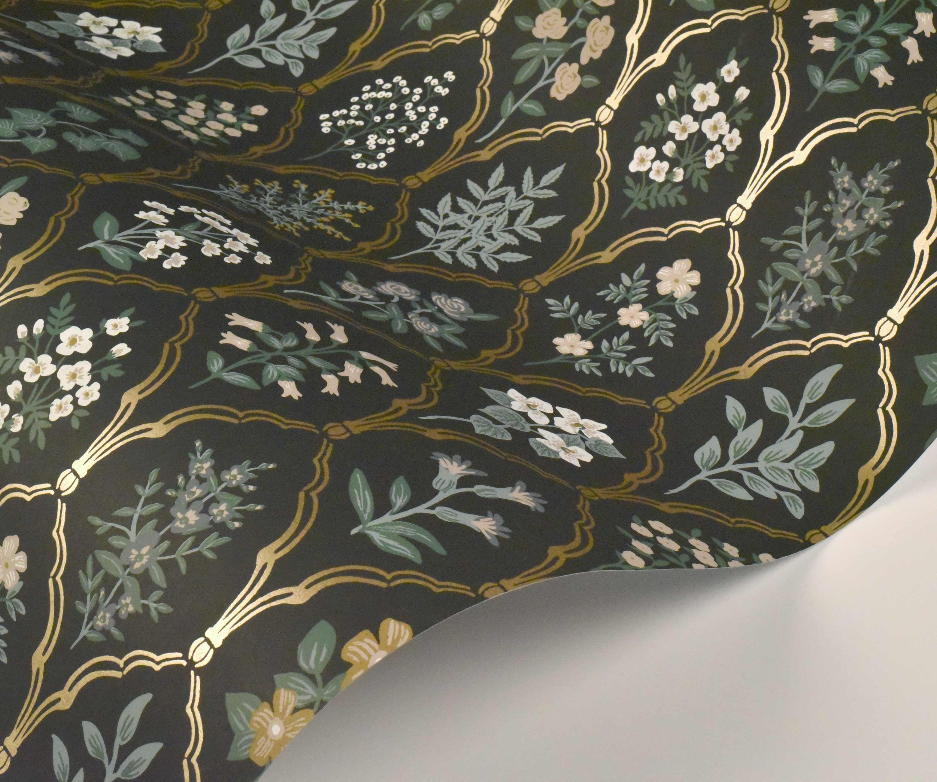 Hawthorne Wallpaper - Black Linen - Image 4