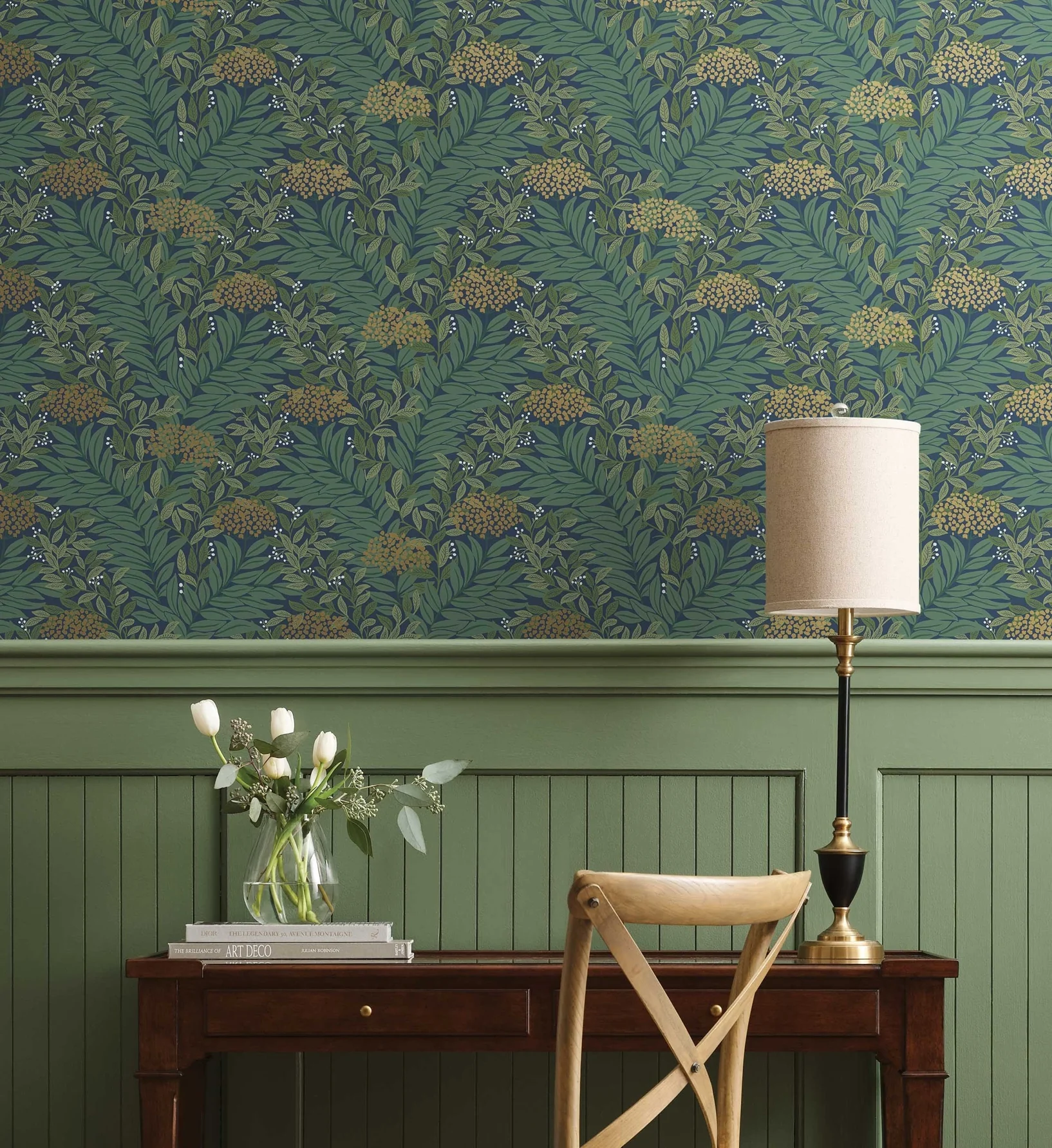 Highgrove Wallpaper - Navy - Image 2