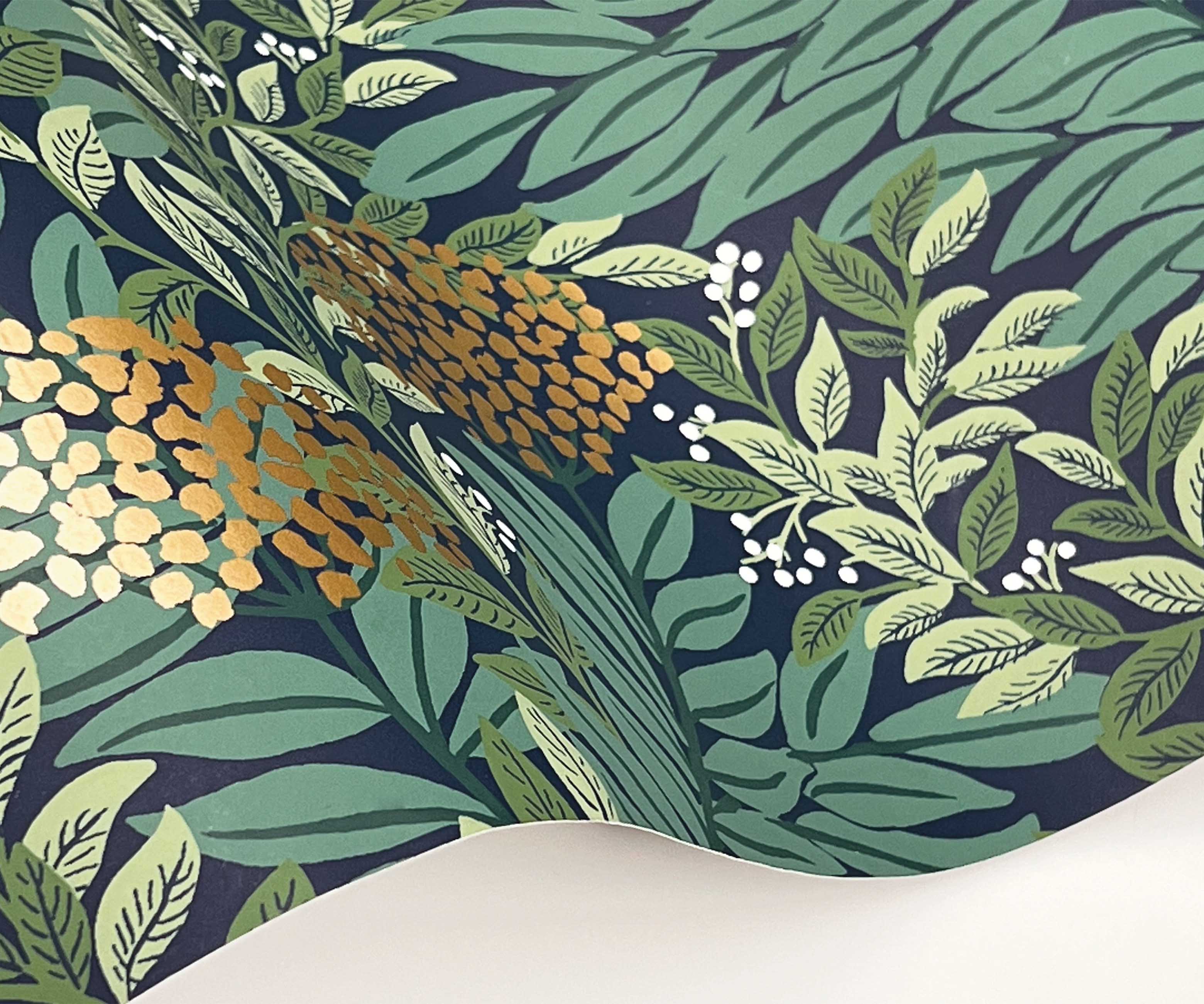 Highgrove Wallpaper Sample - Navy - Image 2