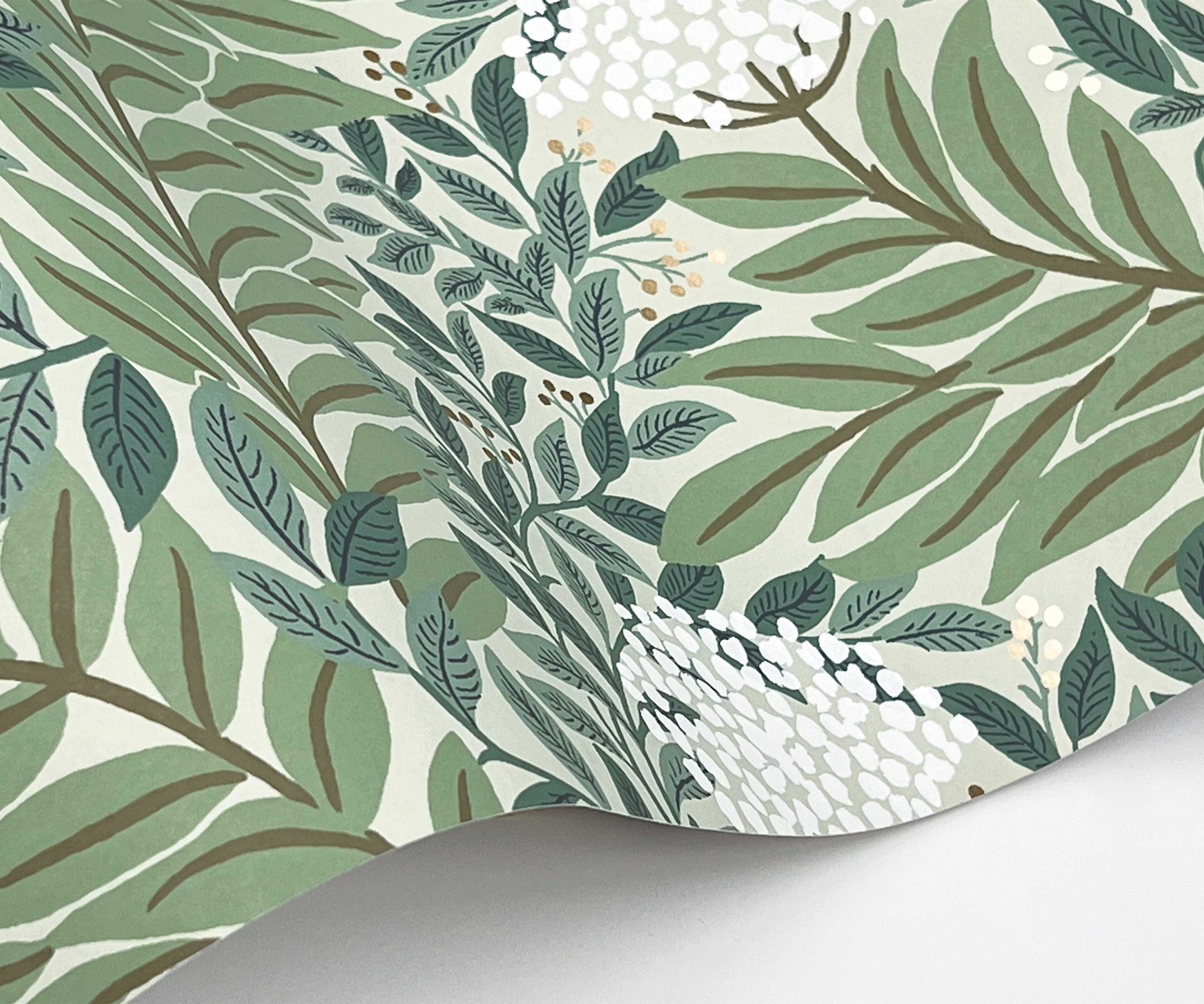 Highgrove Wallpaper Sample - Sage - Image 2