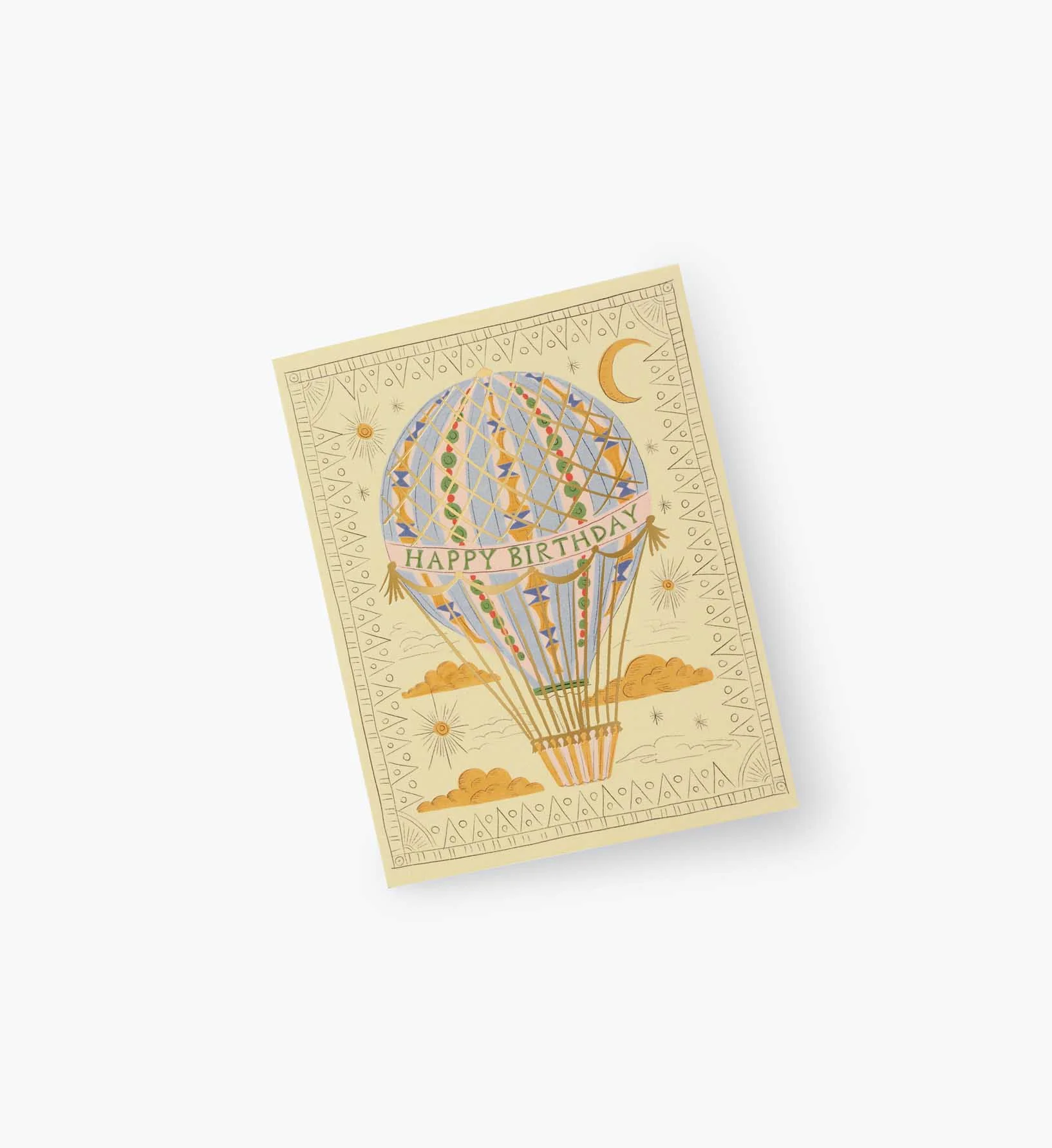 Hot Air Balloon Birthday Card - Single Card - Image 2