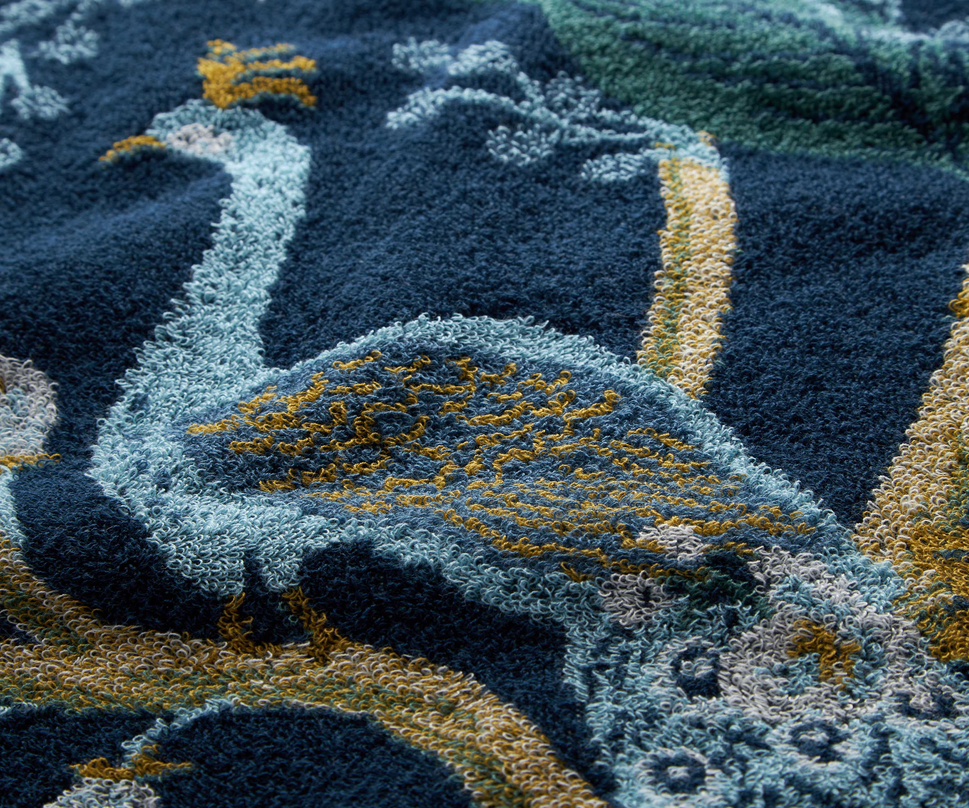 Jacquard Hand Towel - Peacock - Image 3