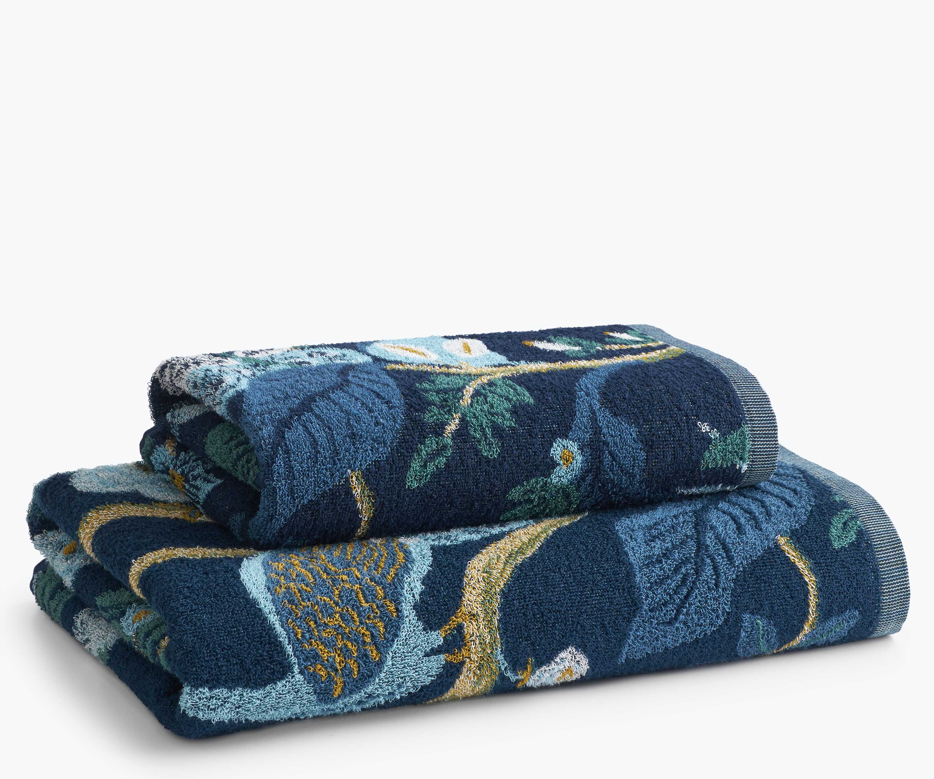 Jacquard Hand Towel - Peacock - Image 4