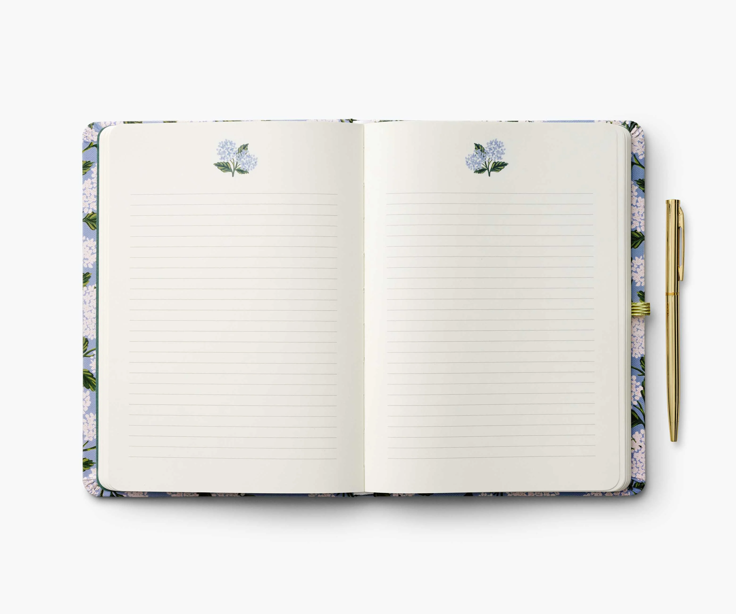 Journal with Pen - Hydrangea - Image 4