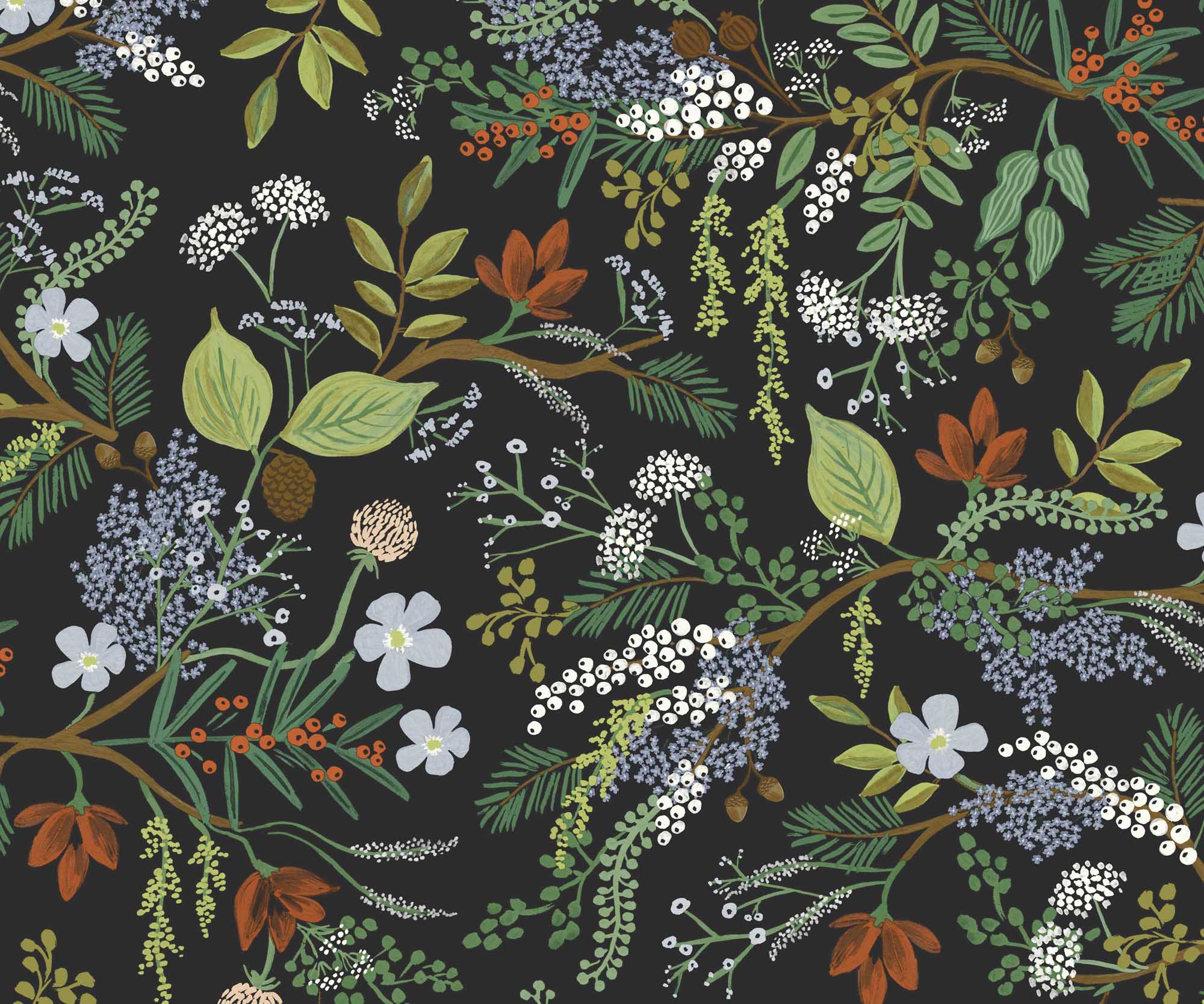 Juniper Forest Peel & Stick Wallpaper - Black - Image 3