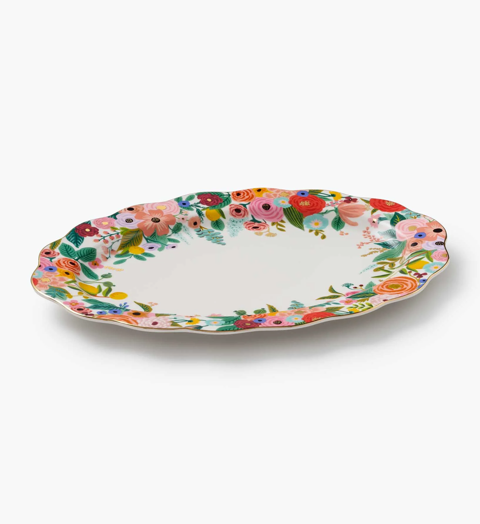Large Porcelain Serving Platter - Garden Party - Image 3
