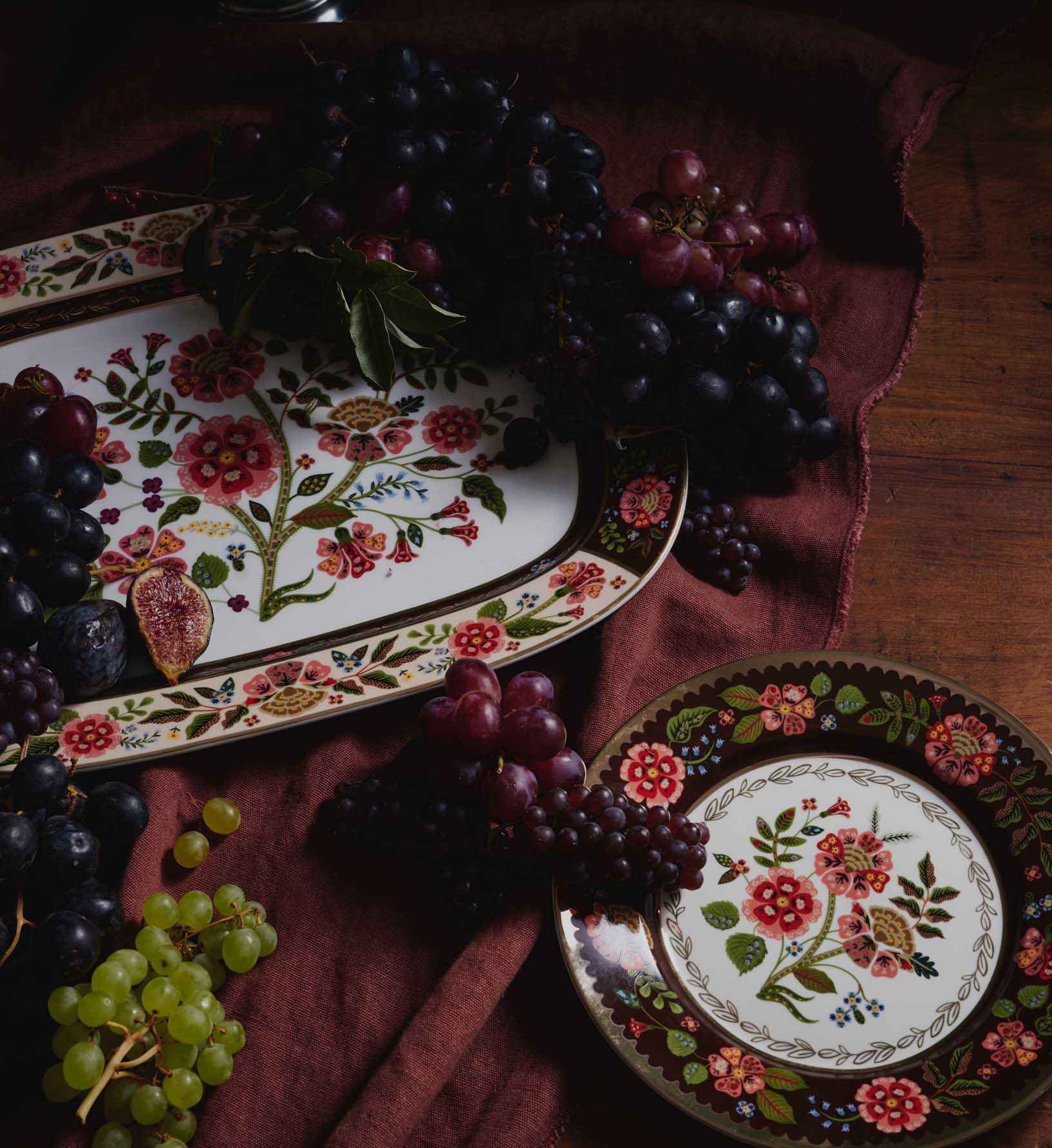 Large Porcelain Serving Platter - Gracie - Image 2