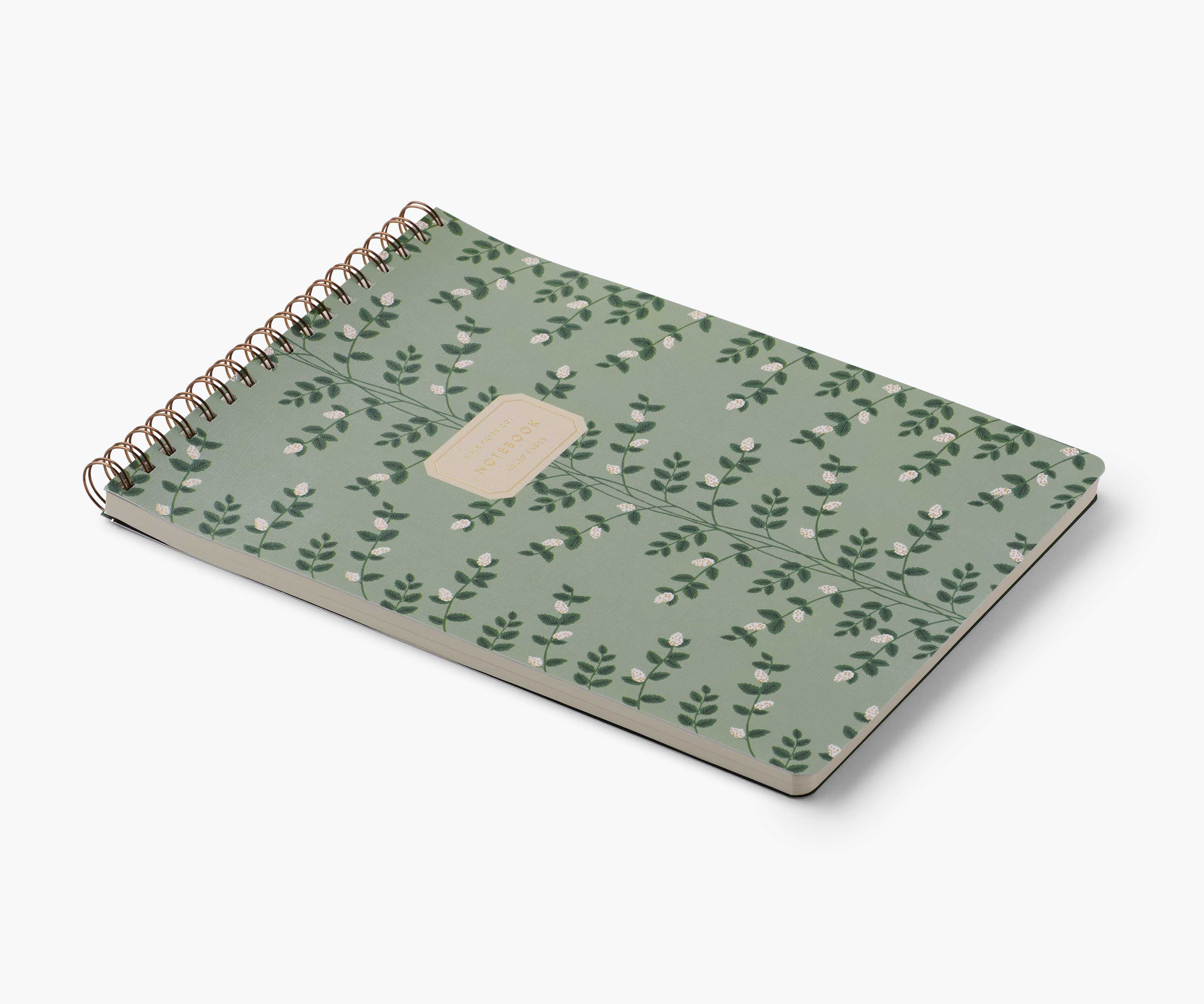 Large Top Spiral Notebook - Climbing Vines - Image 5