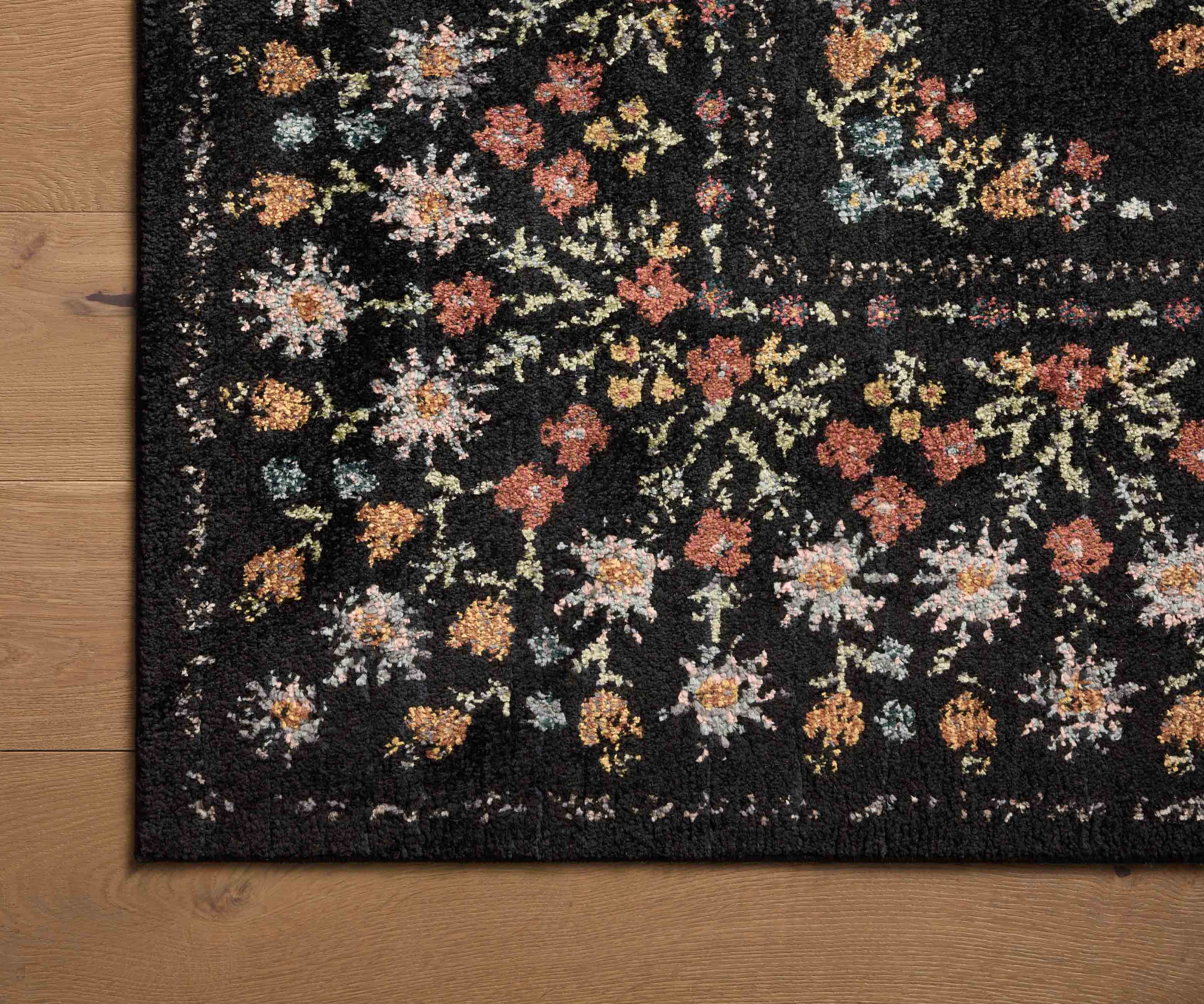 Laurel Eleanor Power Loomed Rug - Black - Image 4