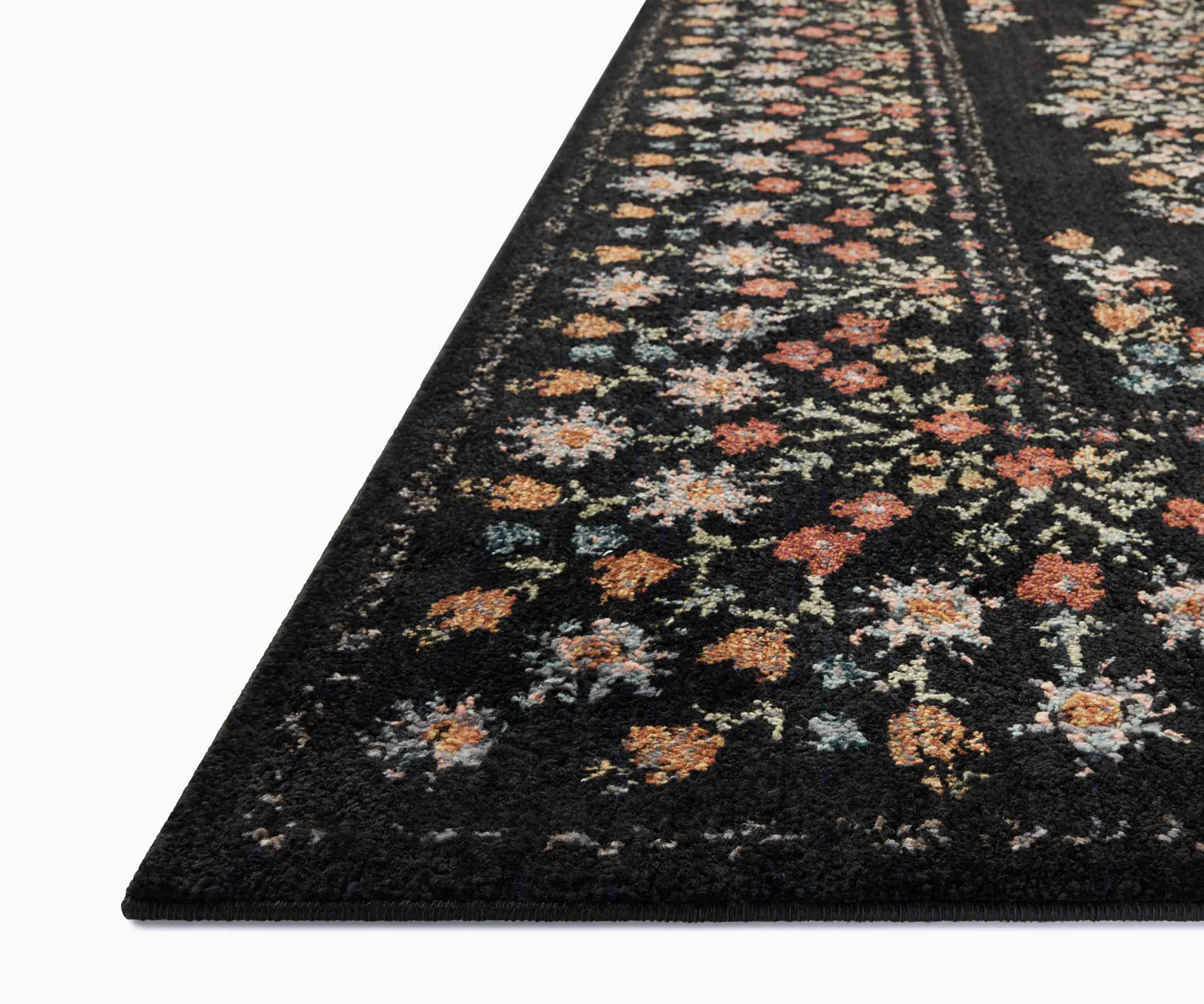Laurel Eleanor Power Loomed Rug - Black - Image 5
