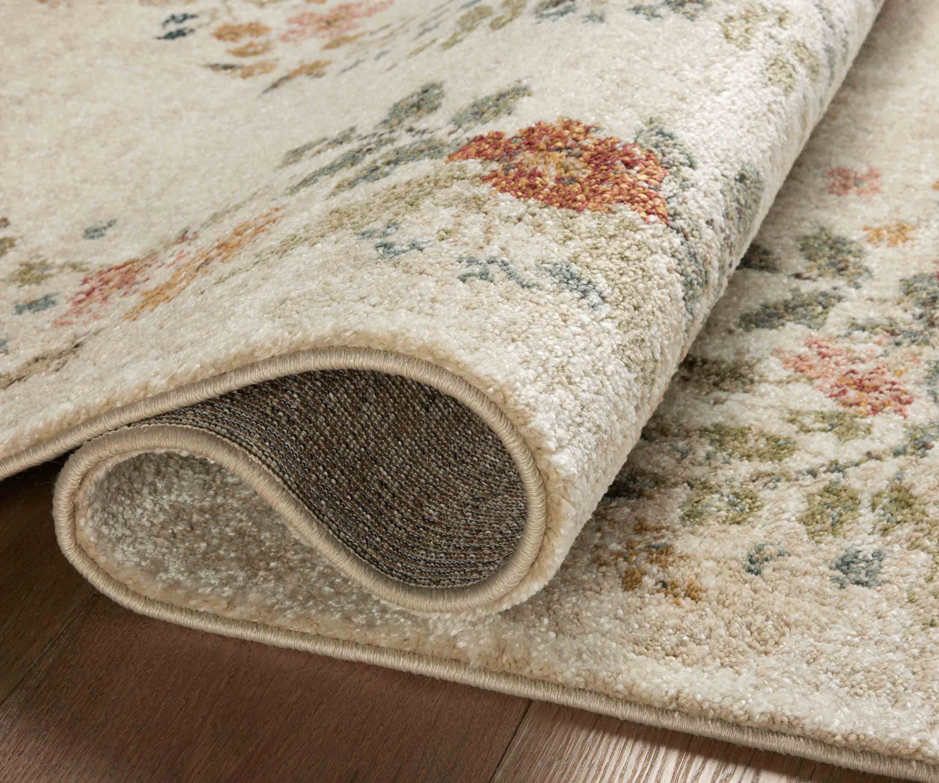Laurel Strawberry Fields Medallion Power Loomed Rug - Cream - Image 3