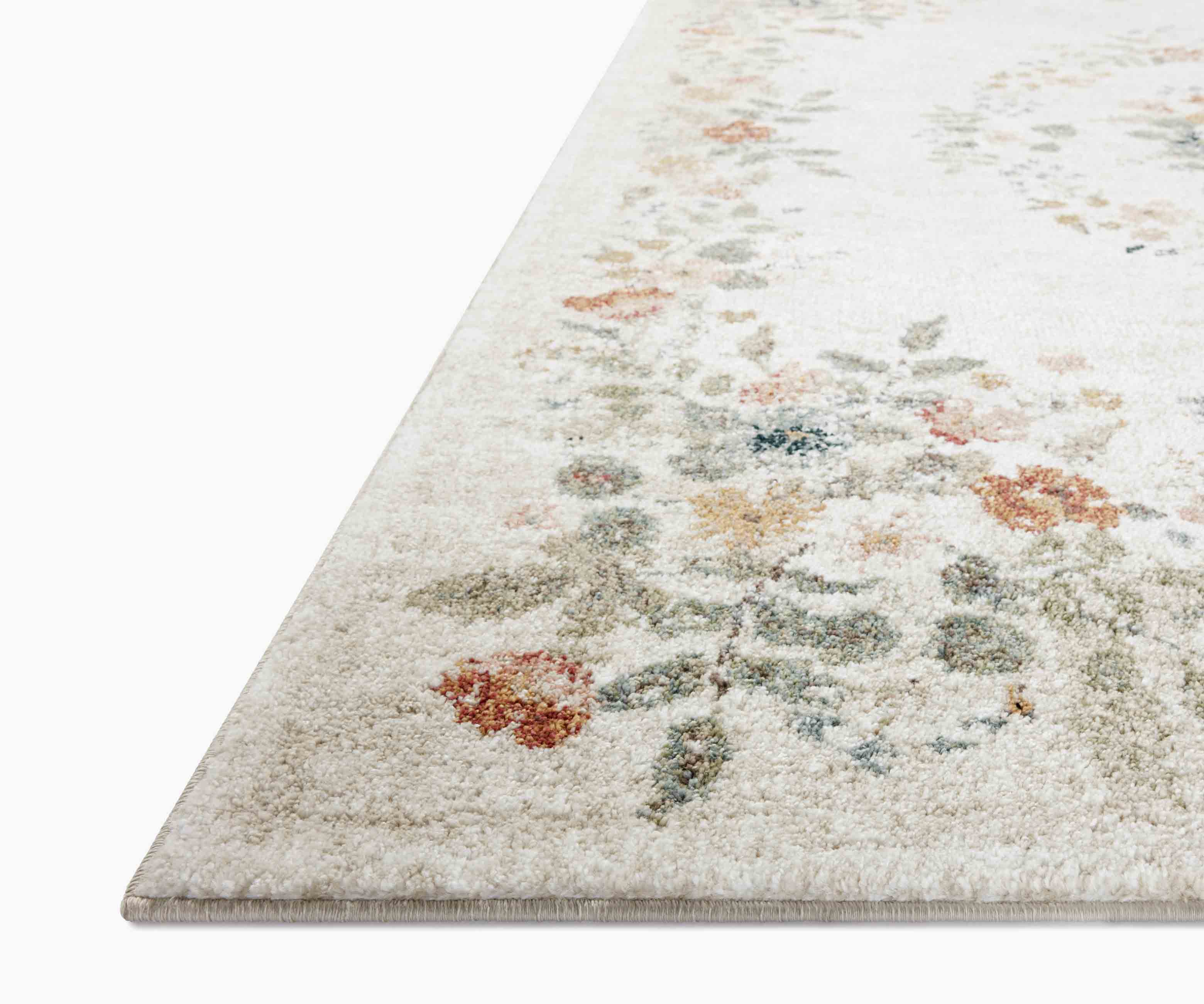 Laurel Strawberry Fields Medallion Power Loomed Rug - Cream - Image 5
