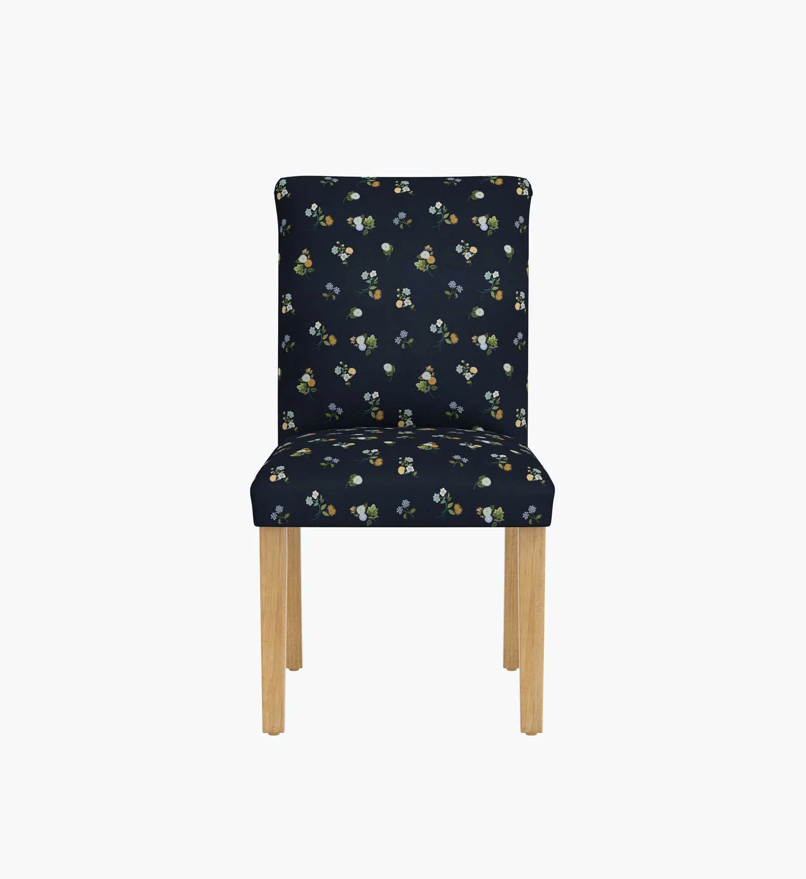 Lorraine Dining Chair - Ditsy Dahlia Navy - Image 2