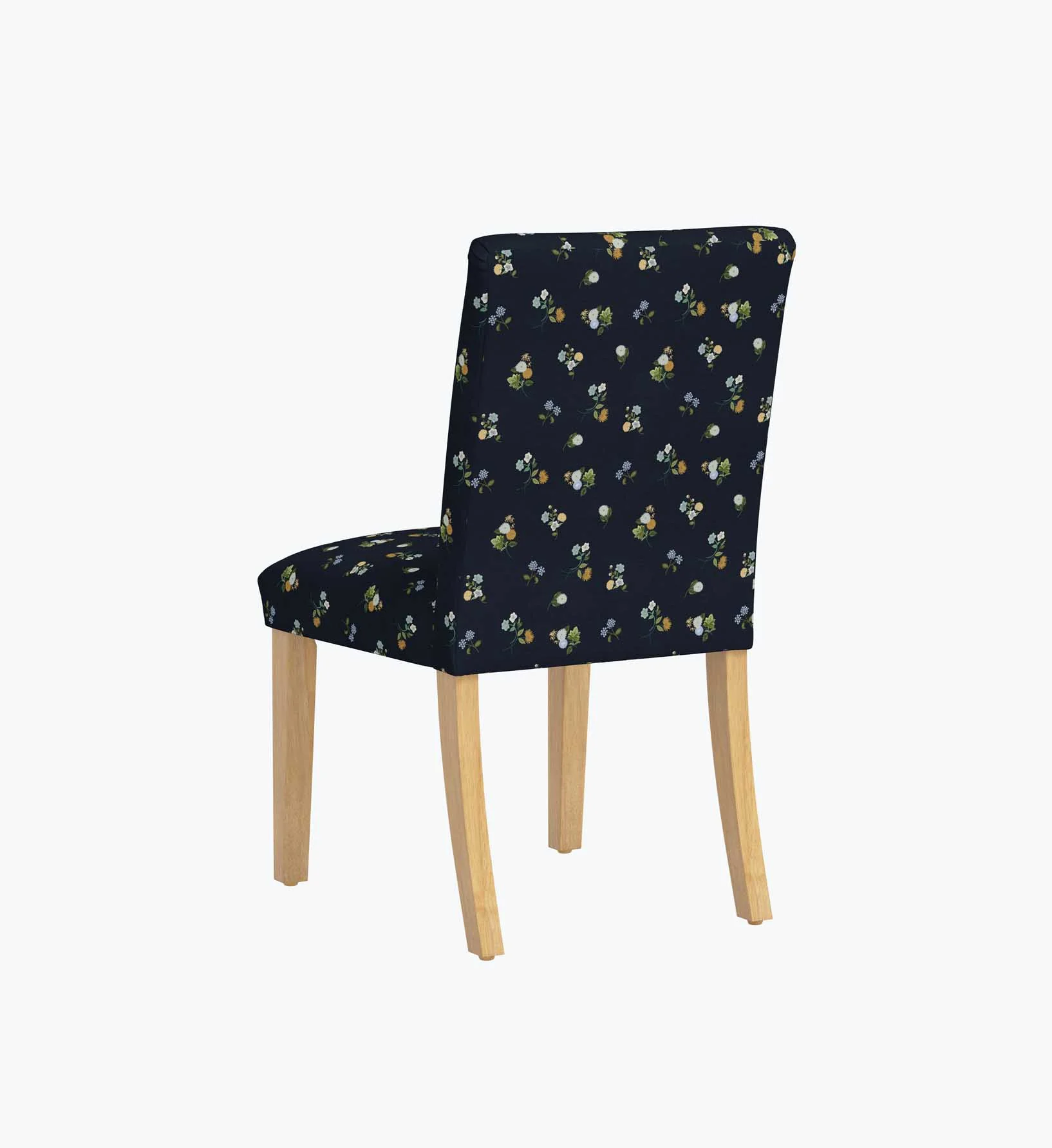 Lorraine Dining Chair - Ditsy Dahlia Navy - Image 4