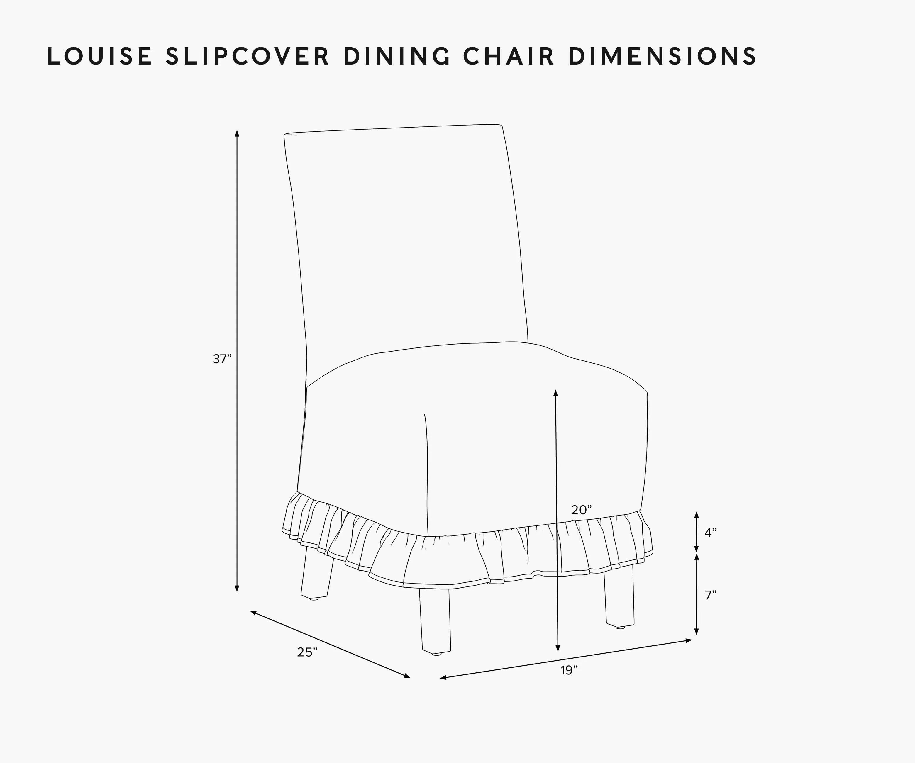 Louise Slipcover Dining Chair - Peacock - Image 5