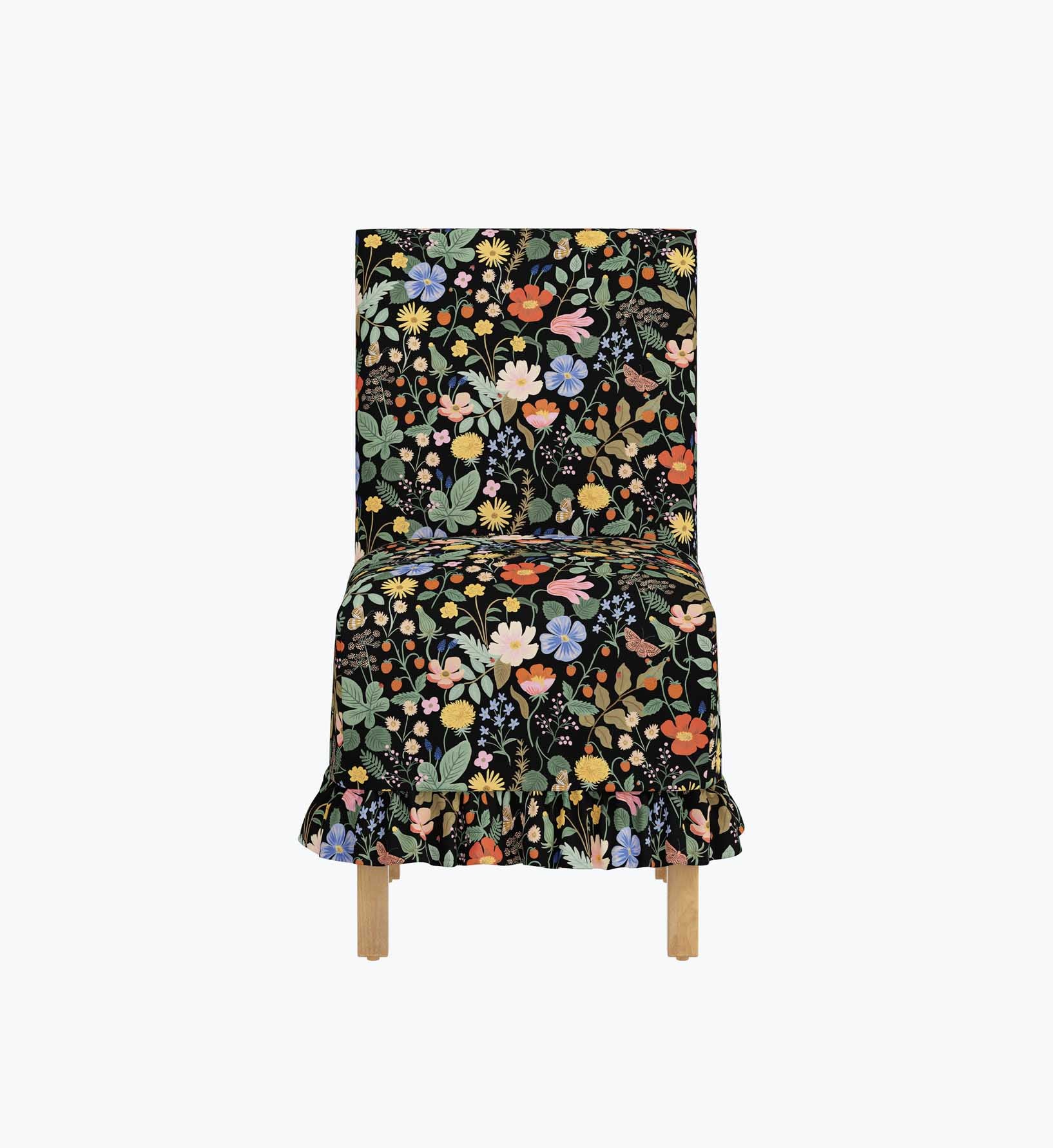 Louise Slipcover Dining Chair - Strawberry Fields - Image 2