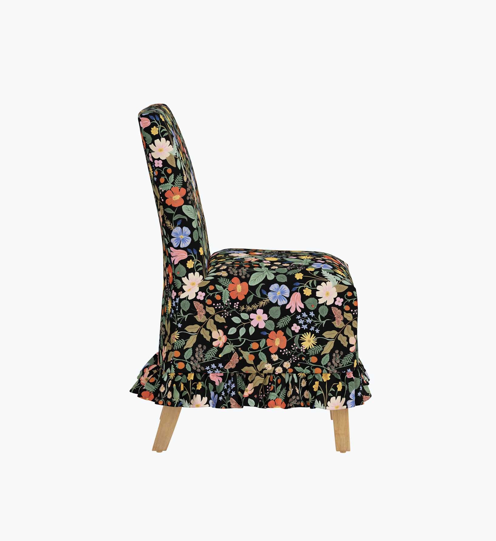 Louise Slipcover Dining Chair - Strawberry Fields - Image 3