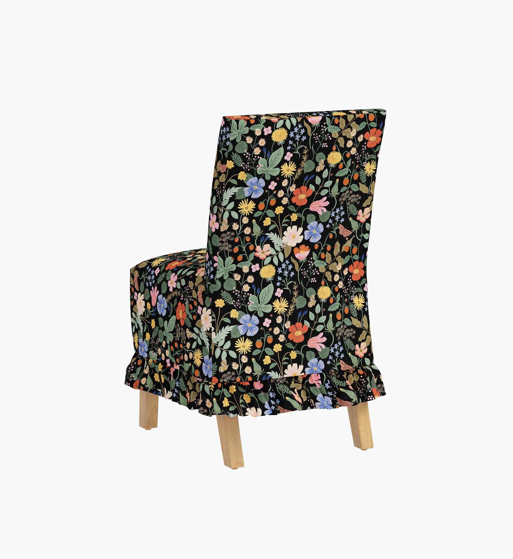 Louise Slipcover Dining Chair - Strawberry Fields - Image 4