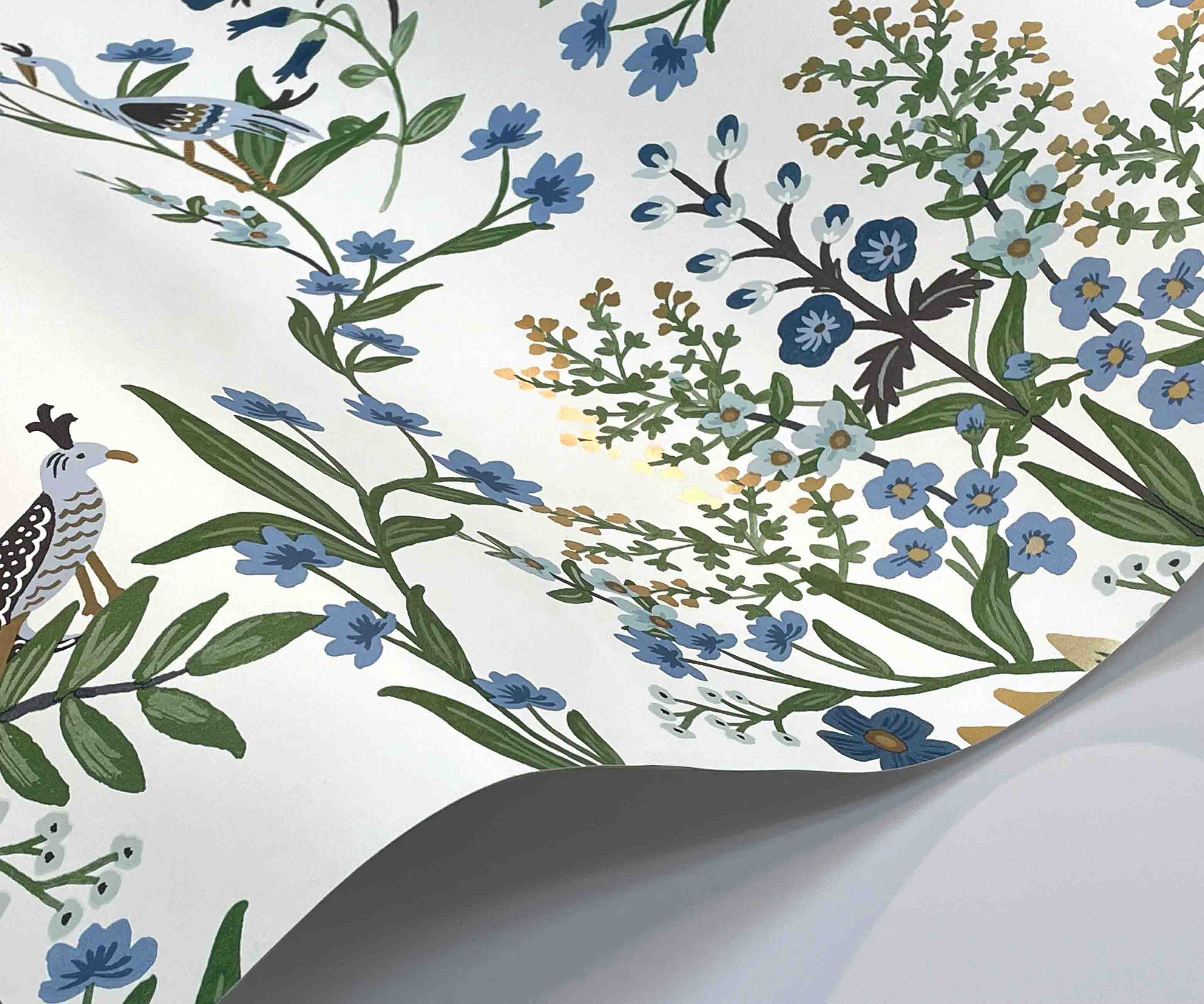 Luxembourg Wallpaper Sample - Indigo - Image 2