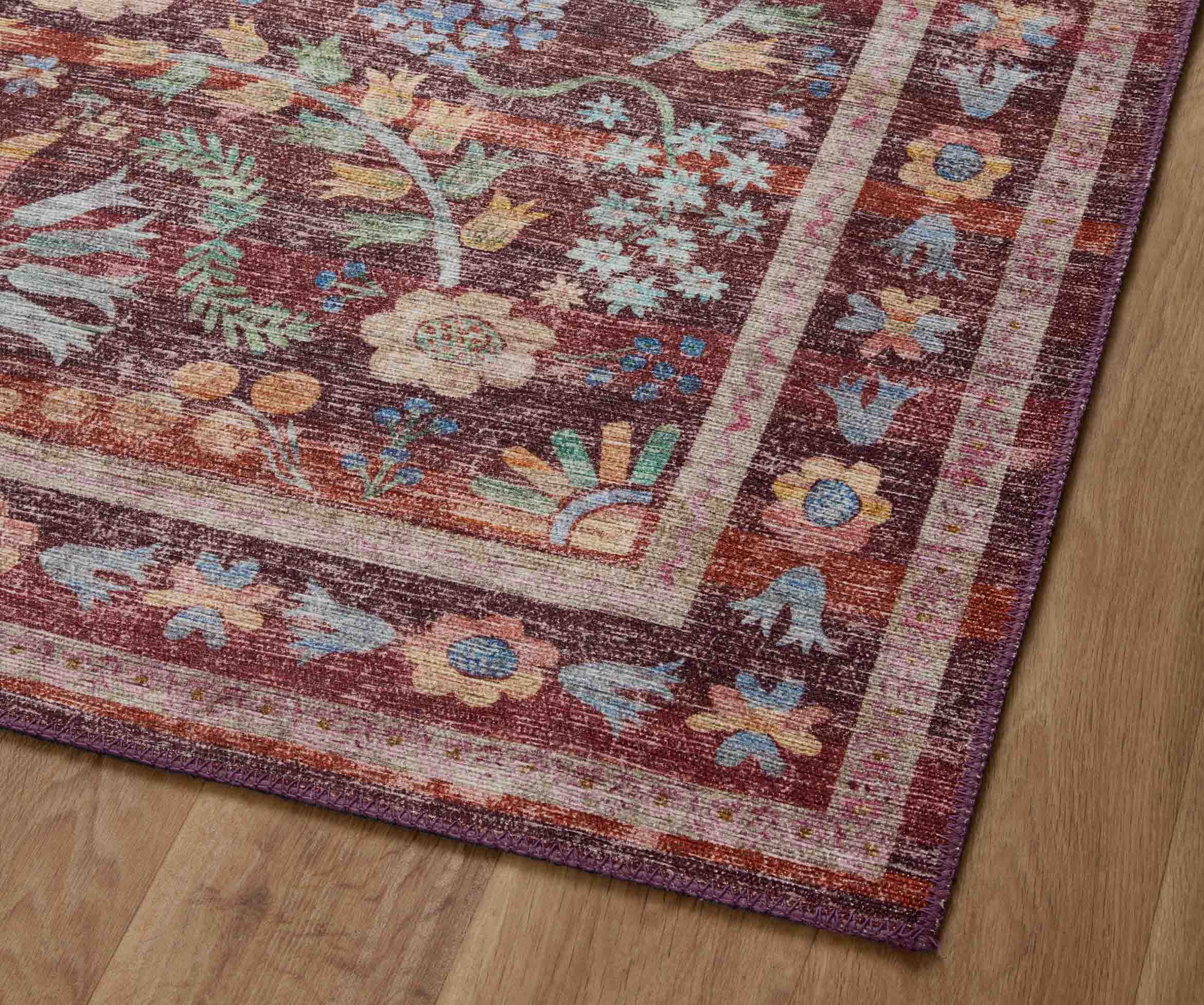 Maison Frances Power Loomed Rug - Burgundy - Image 3