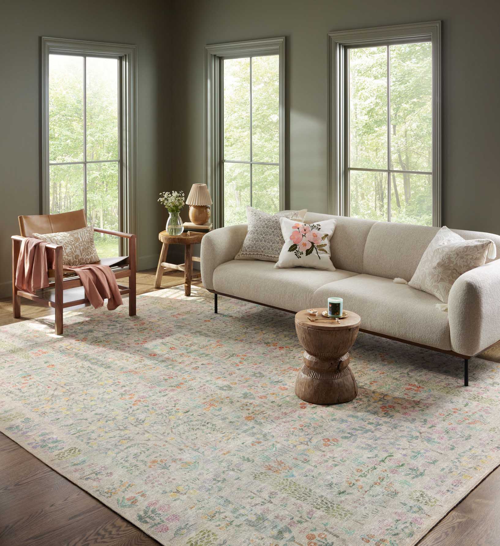 Maison Grove Power Loomed Rug - Khaki - Image 2