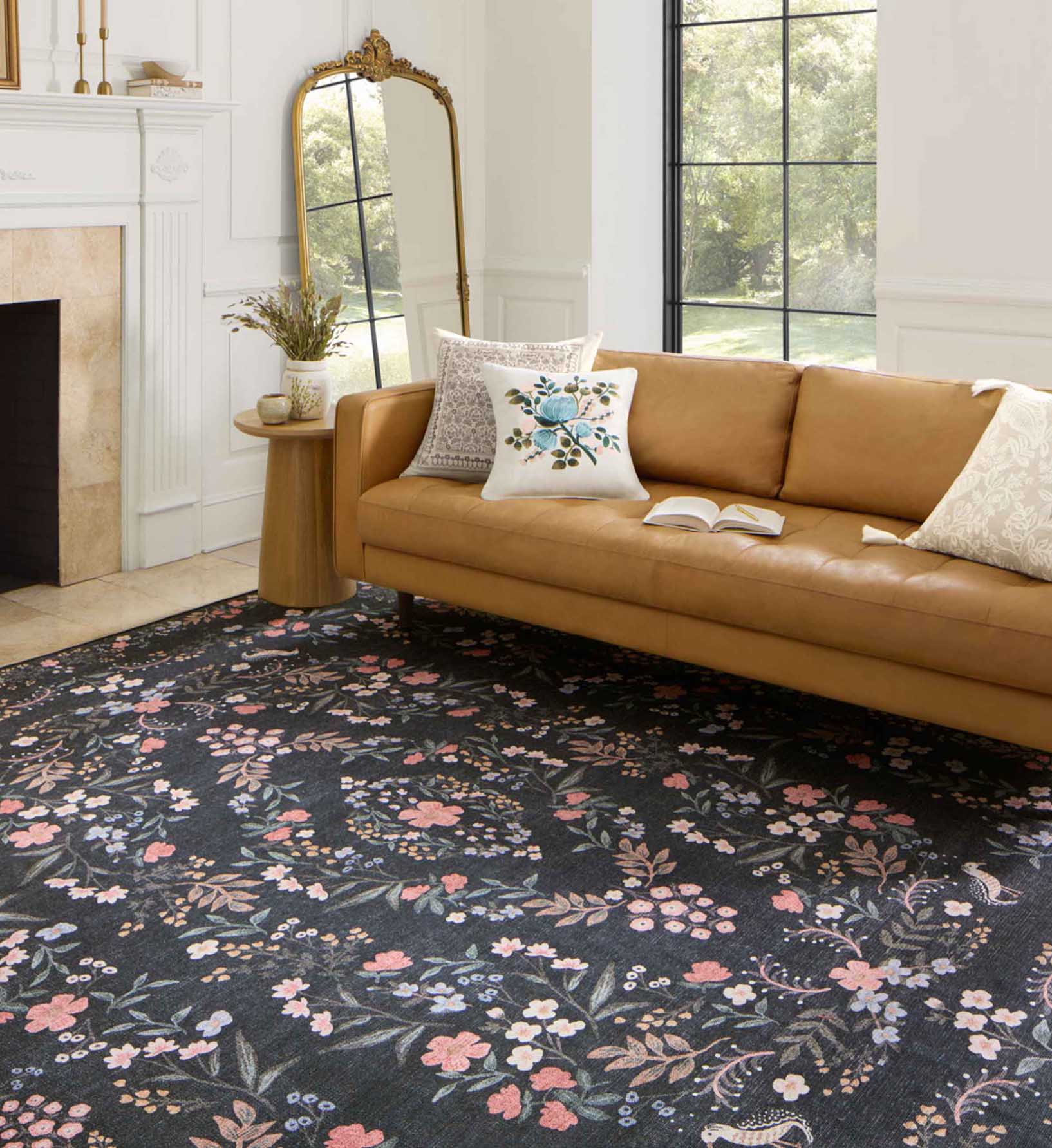 Maison Tuileries Power Loomed Rug - Black - Image 2